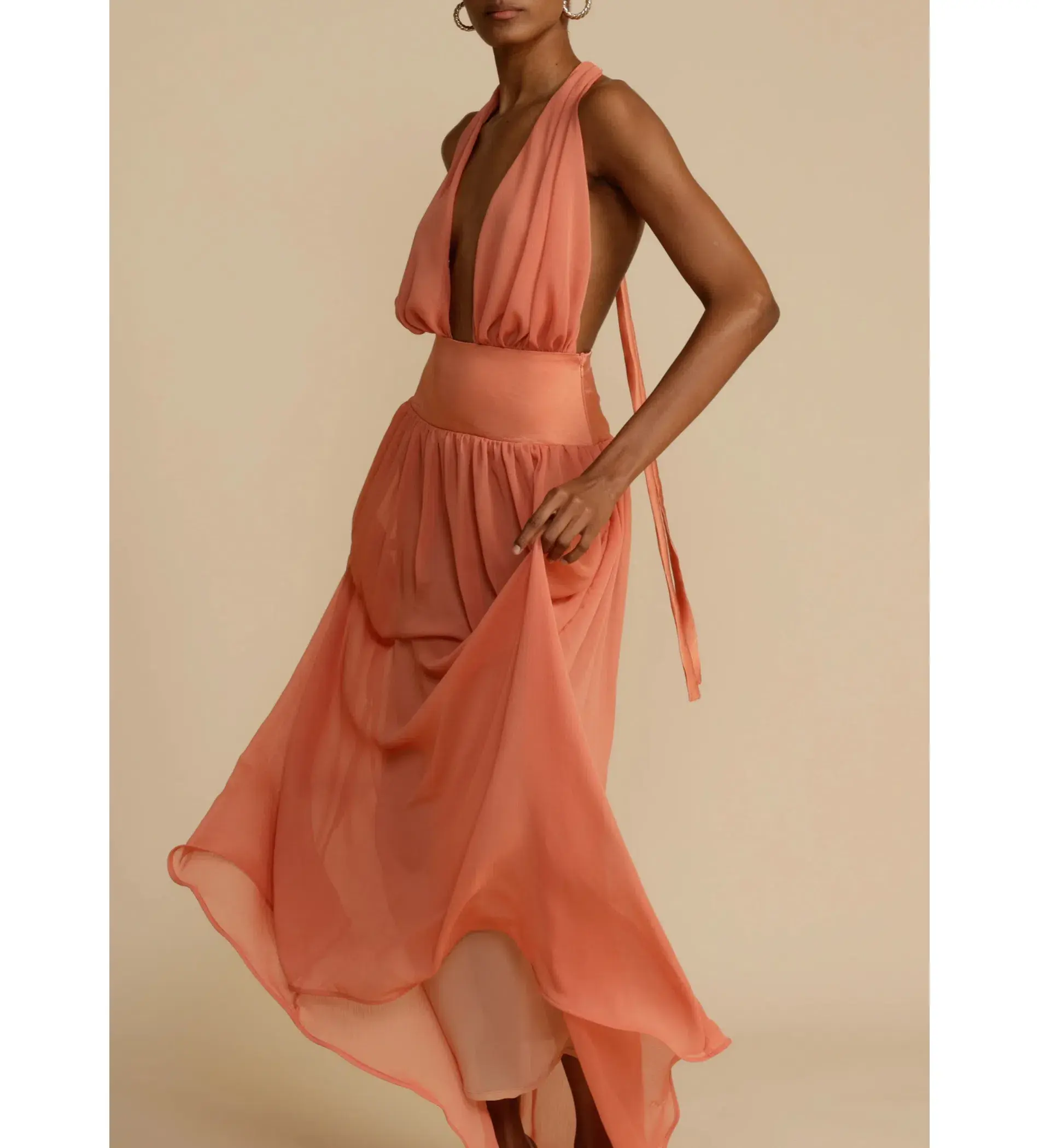 Arcina Ori Serena Dress in Coral Size S / AU 8  - Image 4