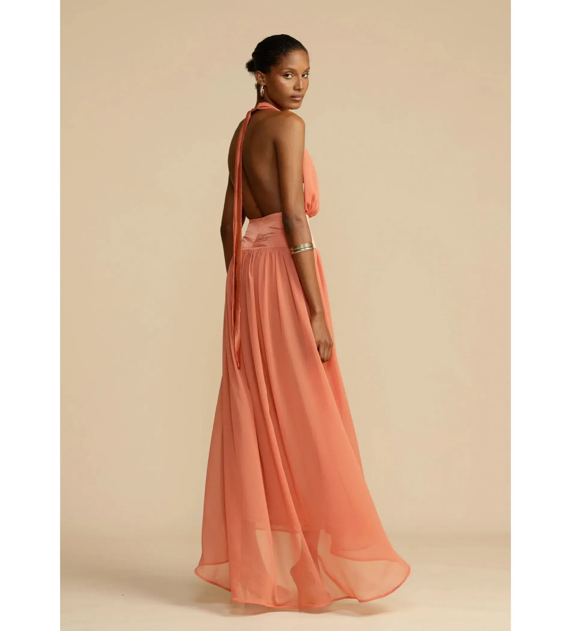Arcina Ori Serena Dress in Coral Size S / AU 8  - Image 2