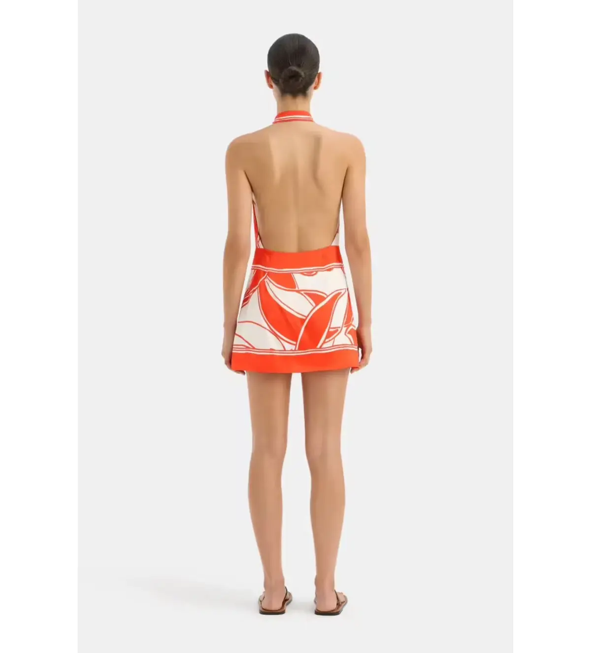 Sir The Label The Ramona Wrap Halter Mini in Mariposa Lily Size 2/ AU 10 - Image 2