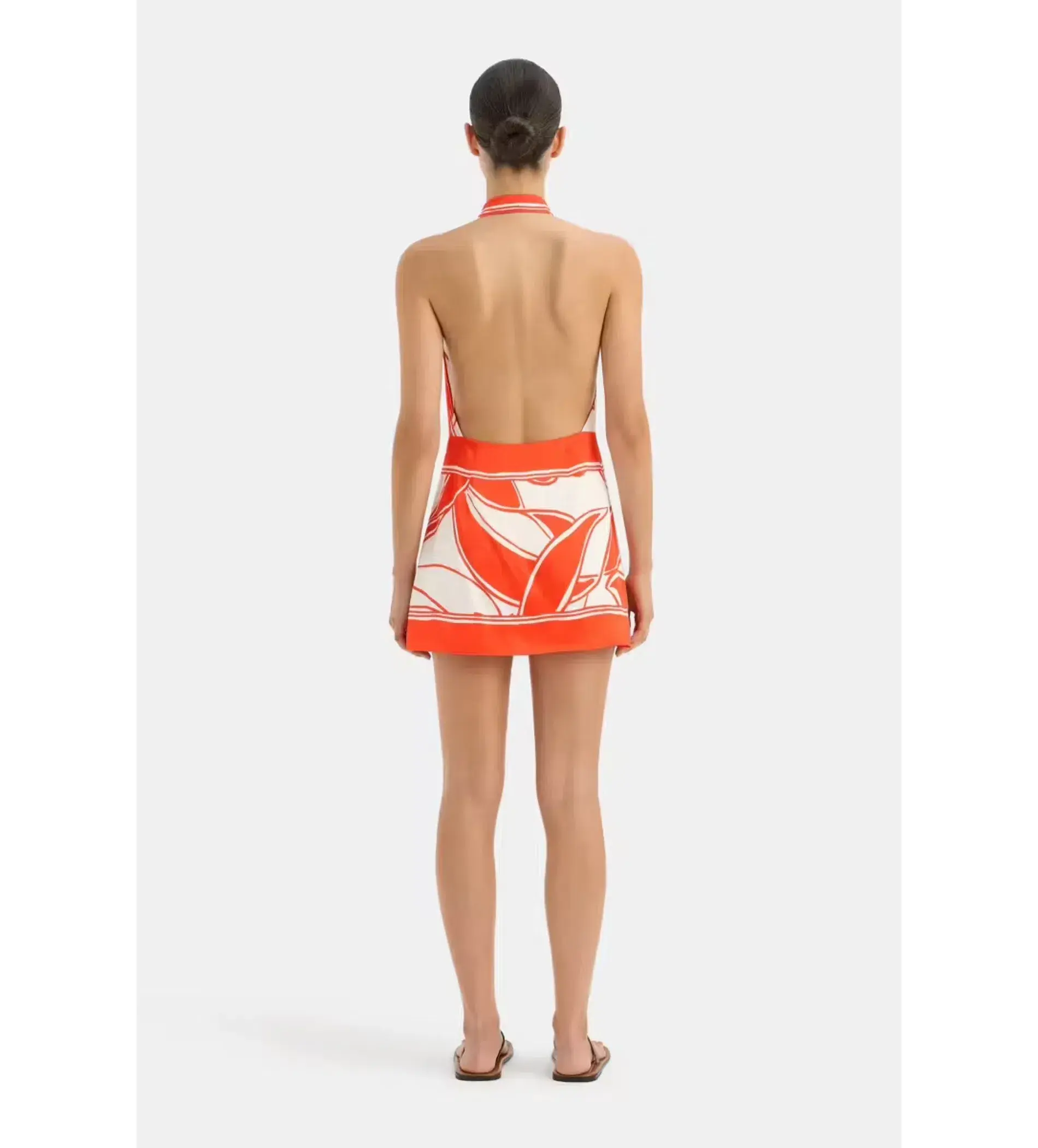 Sir The Label The Ramona Wrap Halter Mini in Mariposa Lily Size 2/ AU 10 - Image 2