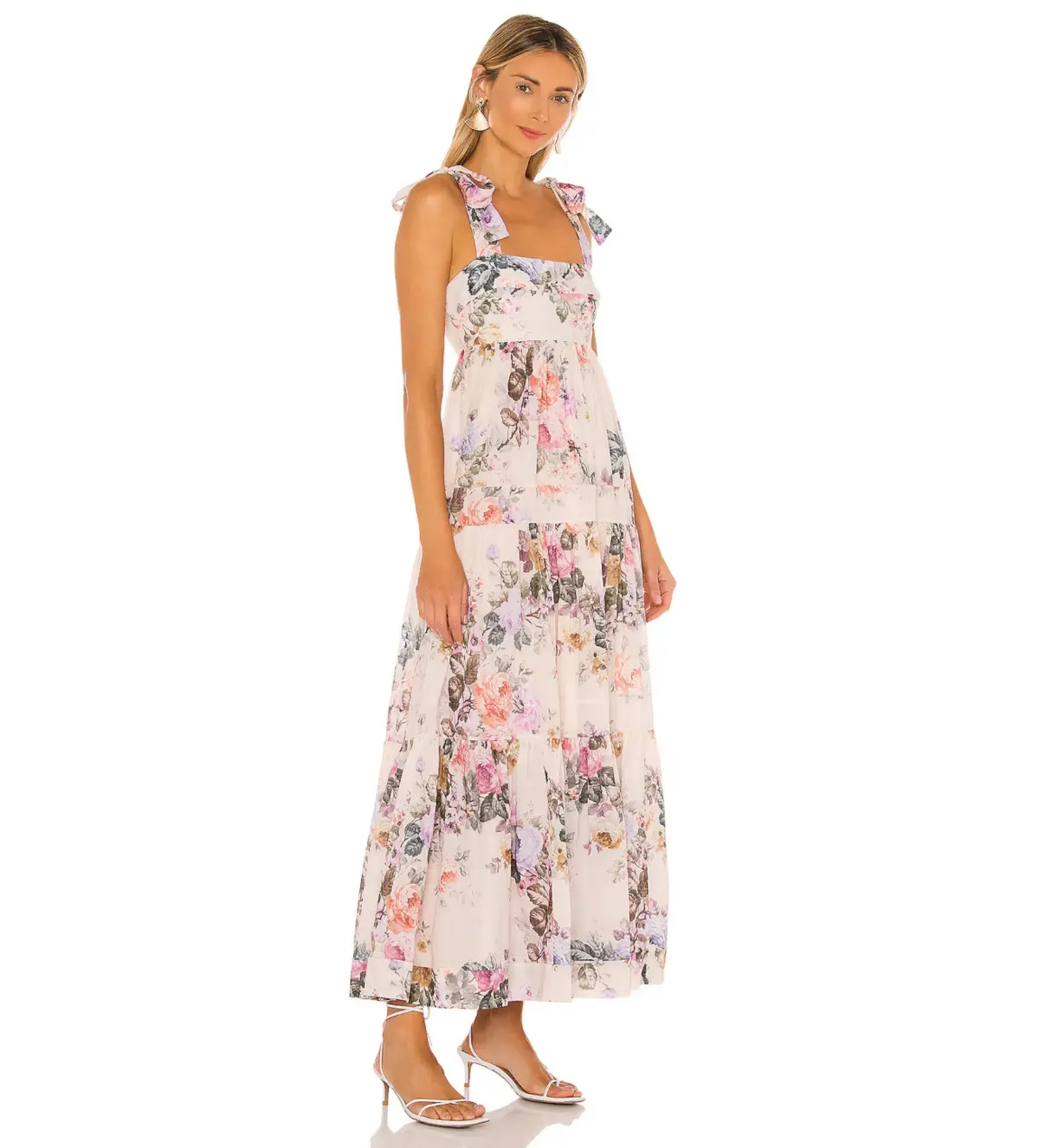 Zimmermann Brighton Tie Shoulder Dress in Antique Floral Size 0 / AU 8 - Image 2