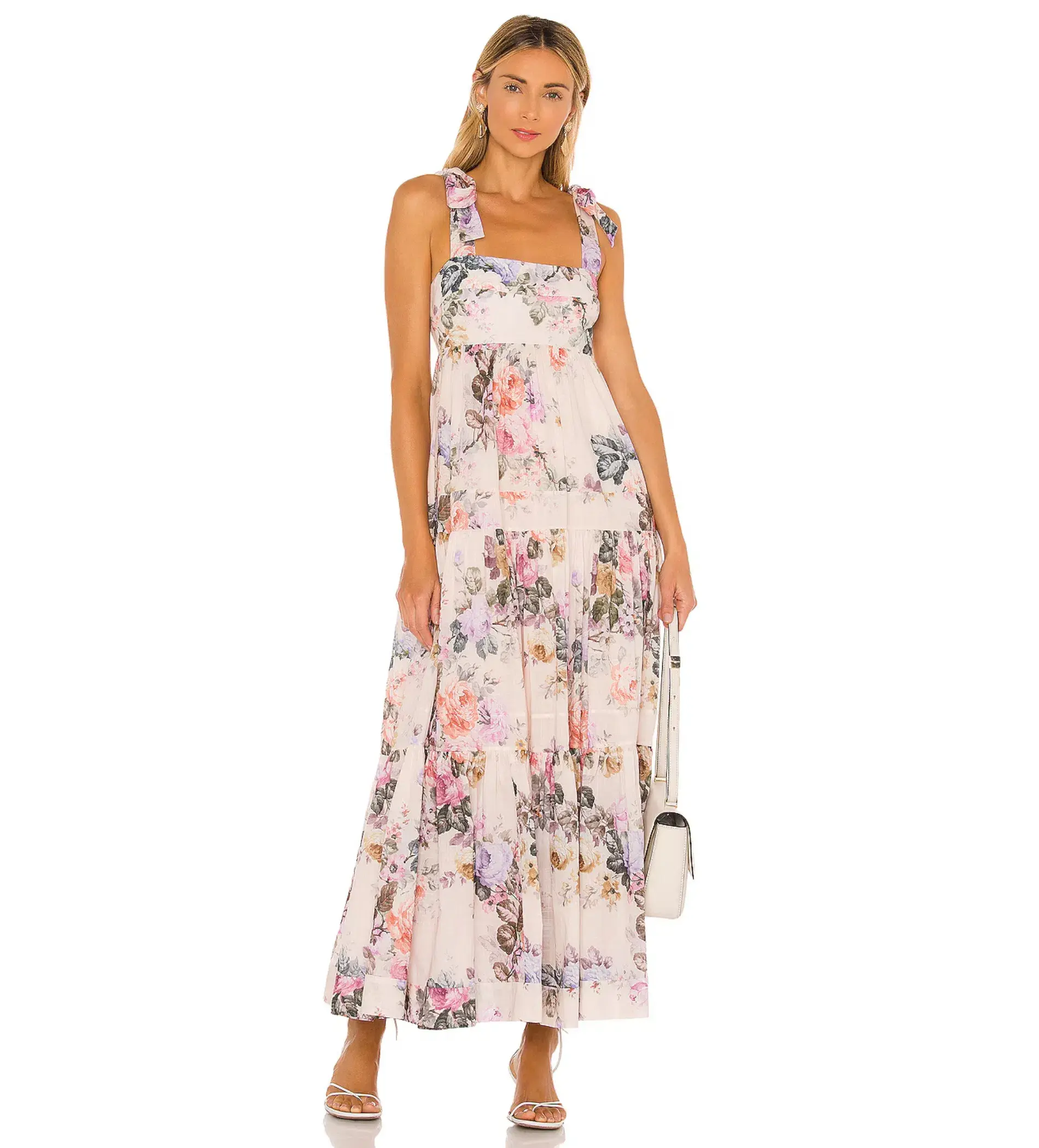 Zimmermann Brighton Tie Shoulder Dress in Antique Floral Size 0 / AU 8 - Image 1