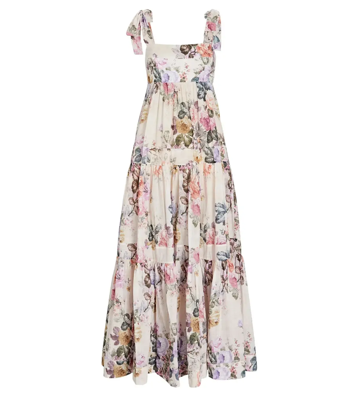 Zimmermann Brighton Tie Shoulder Dress in Antique Floral Size 0 / AU 8 - Image 5