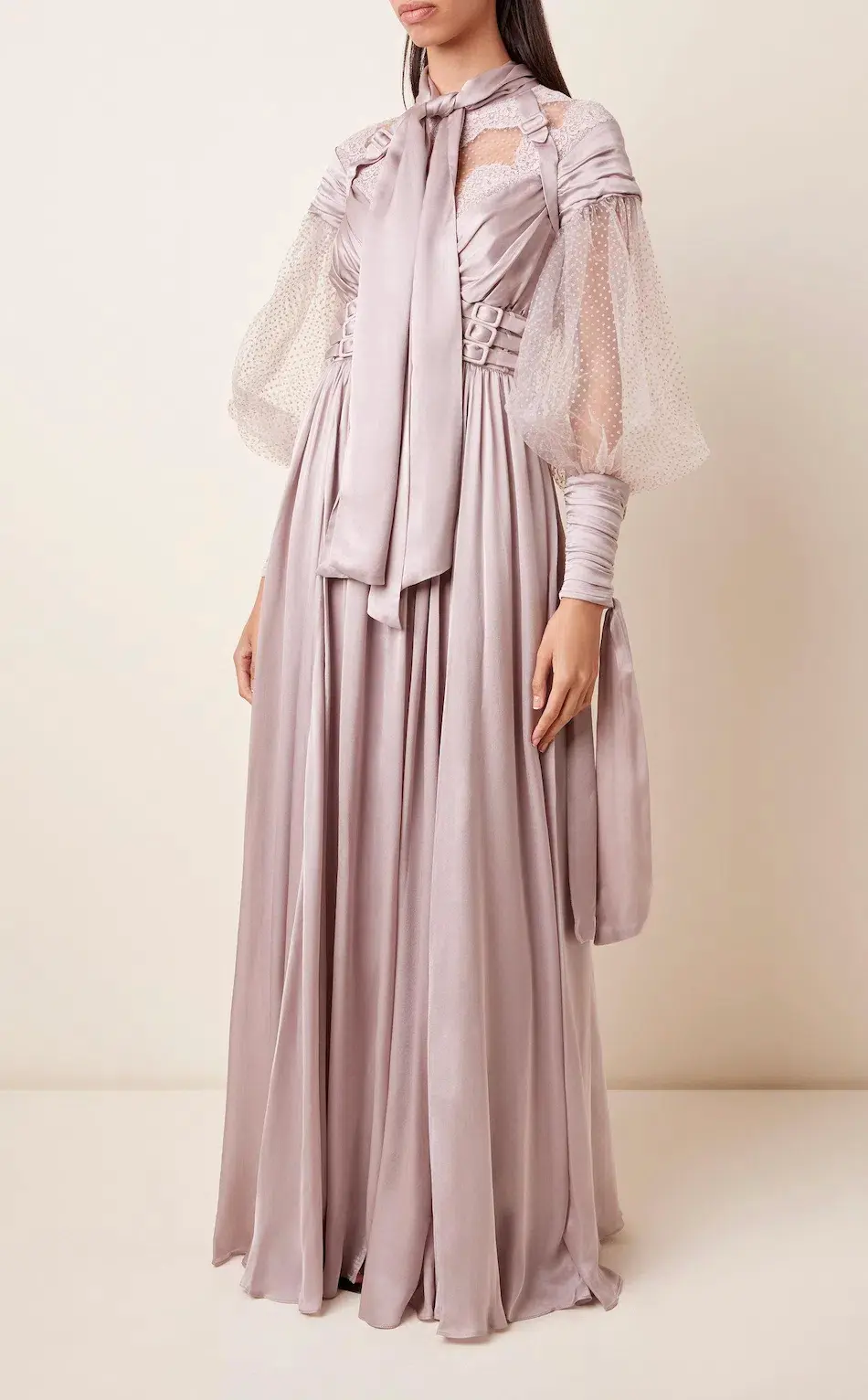 Zimmermann Sabotage Harness Silk Dress in Purple Size 0 / AU 6 - Image 1