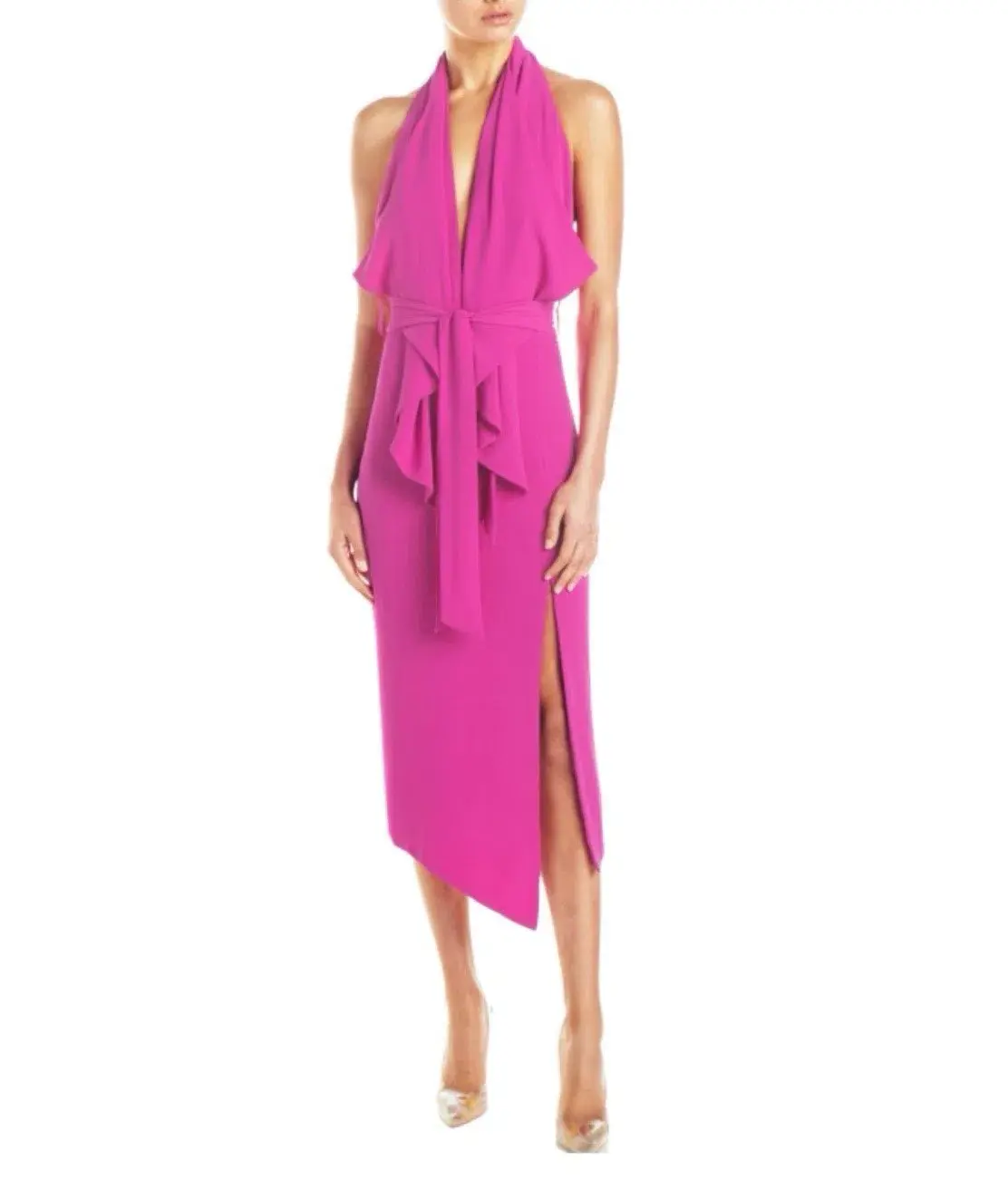 MISHA Lorena Midi Dress Fuchsia Pink Size 6 - Image 1