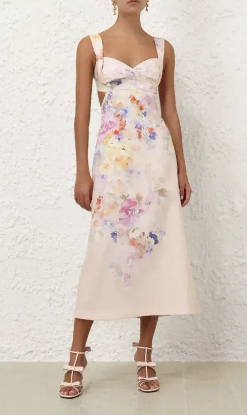 Zimmermann Crush Midi Dress Size AU 8 - Image 1