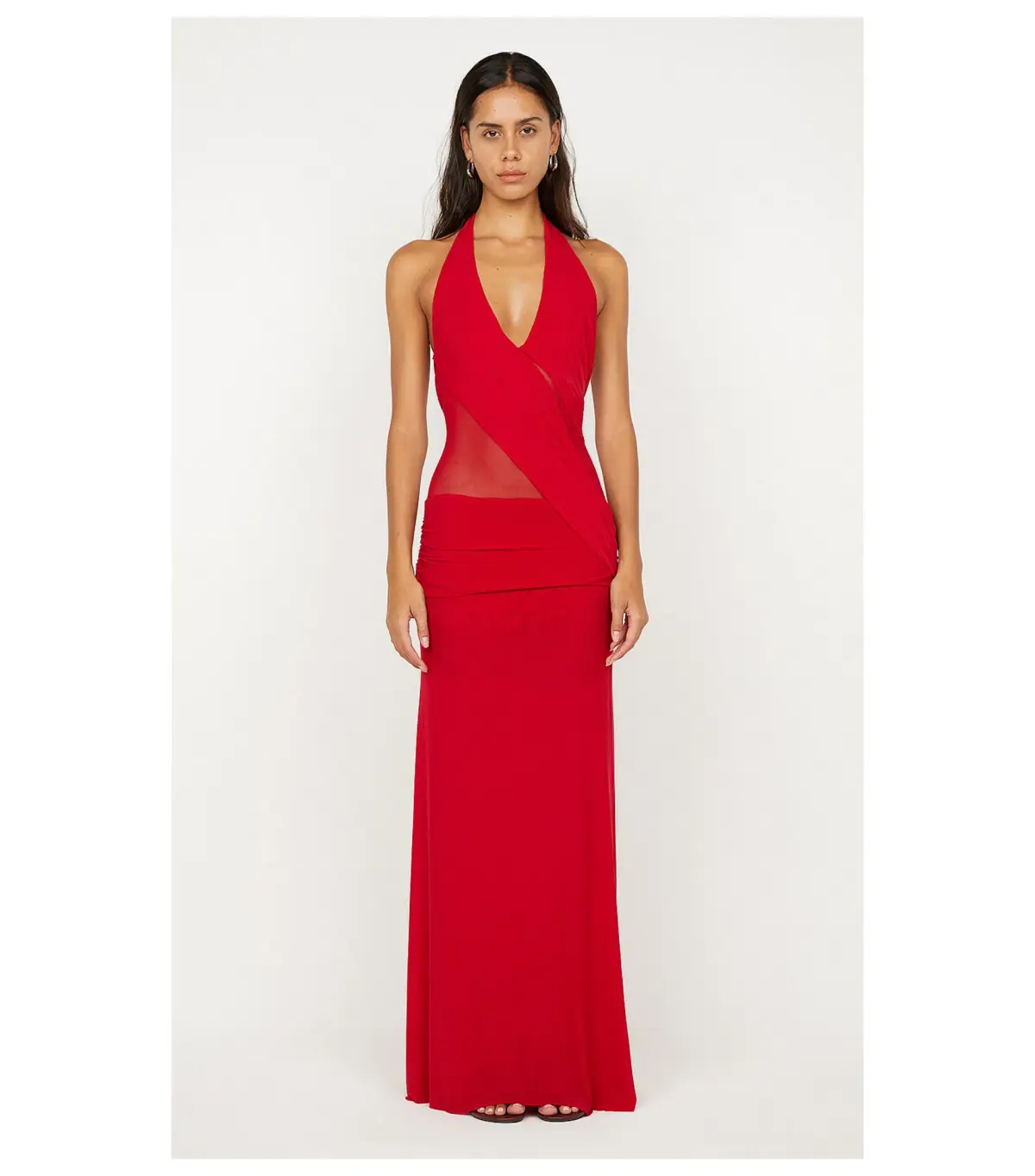 Bec & Bridge Deija Halter Maxi Dress Strawberry Size 6/XS - Image 1