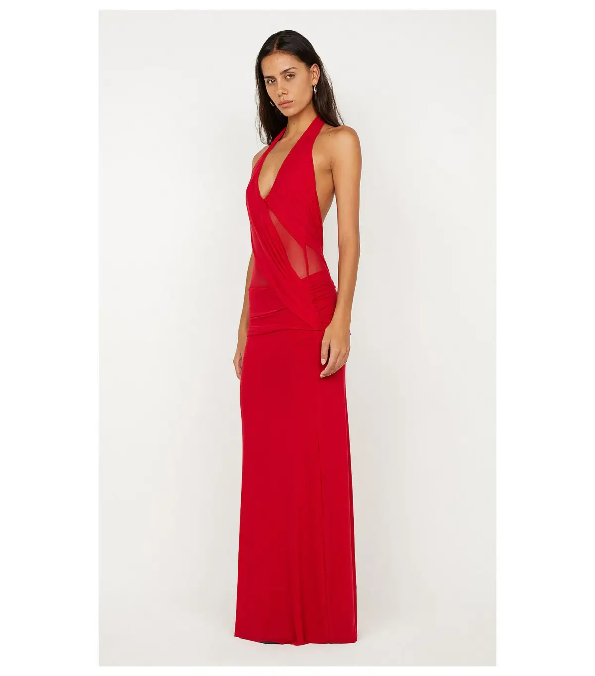 Bec & Bridge Deija Halter Maxi Dress Strawberry Size 6/XS - Image 2