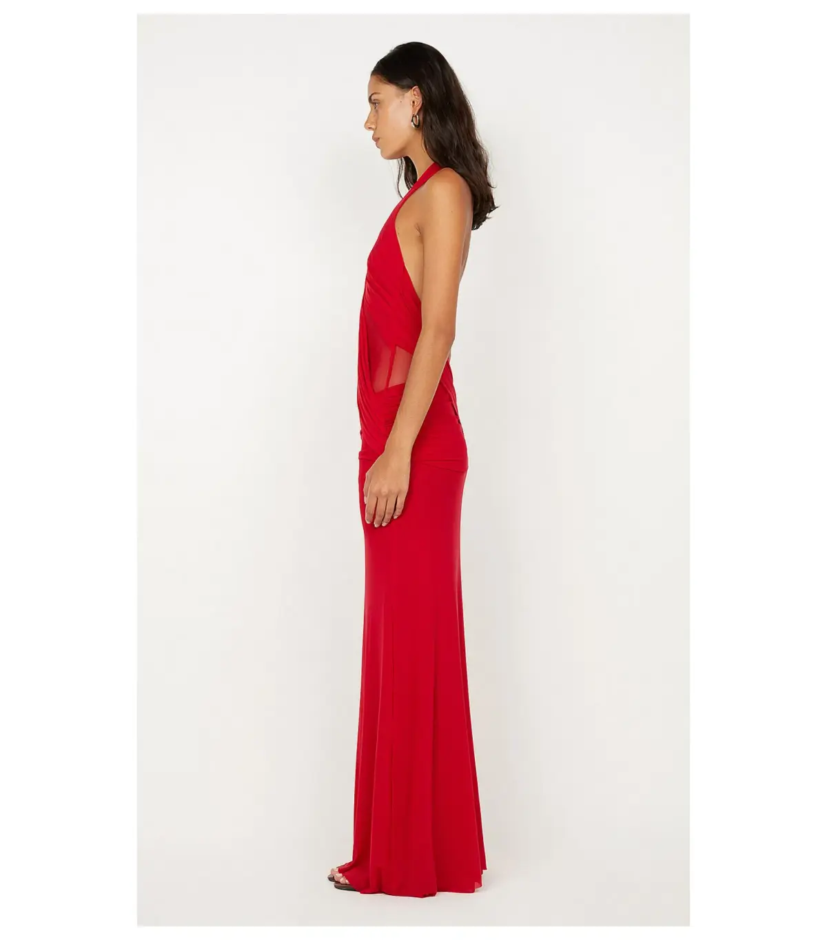 Bec & Bridge Deija Halter Maxi Dress Strawberry Size 6/XS - Image 3