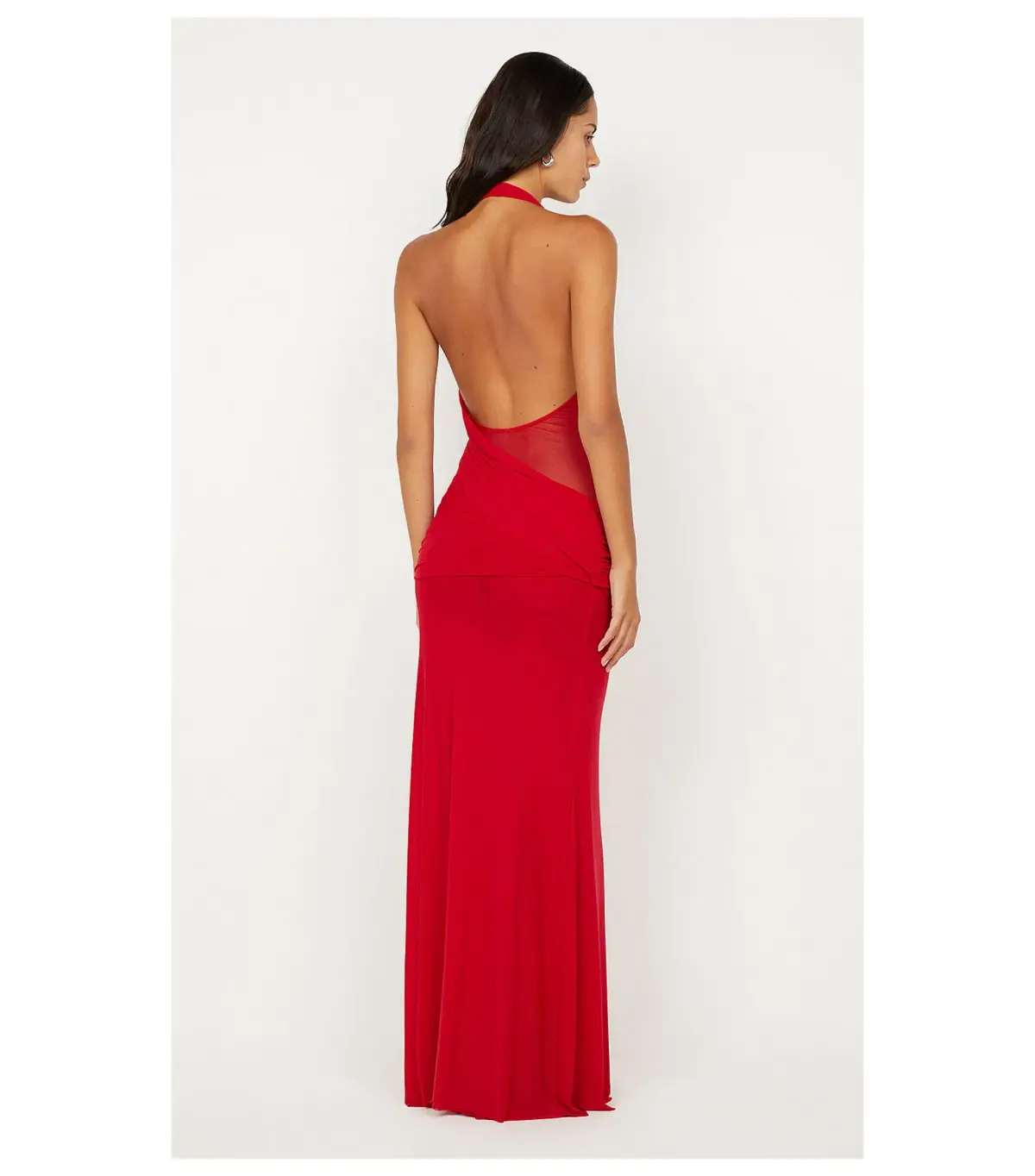 Bec & Bridge Deija Halter Maxi Dress Strawberry Size 6/XS - Image 4
