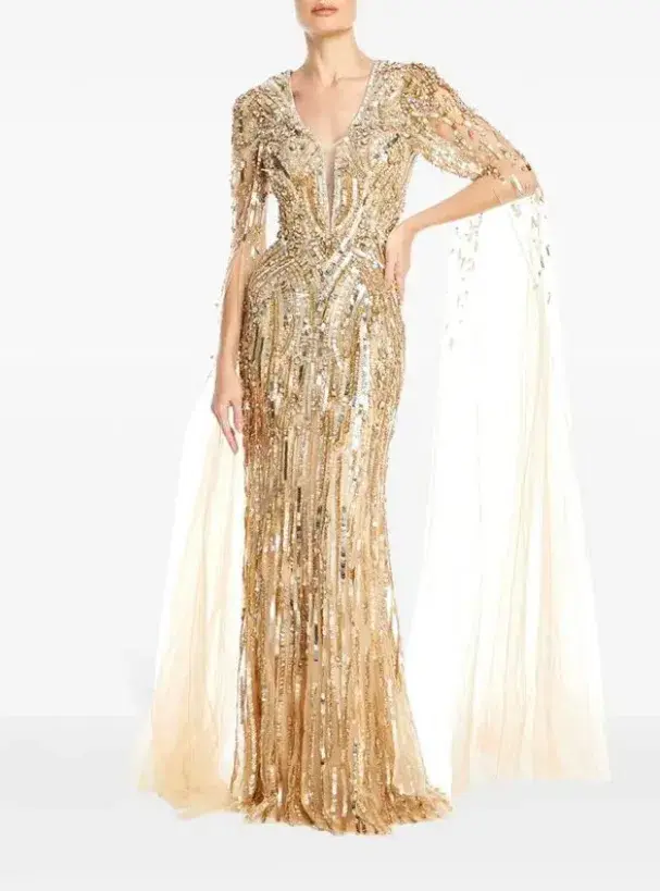 Jenny Packham Planalto Sequin Embellished Maxi Gown Size AU 16 for rent on The Volte - main image
