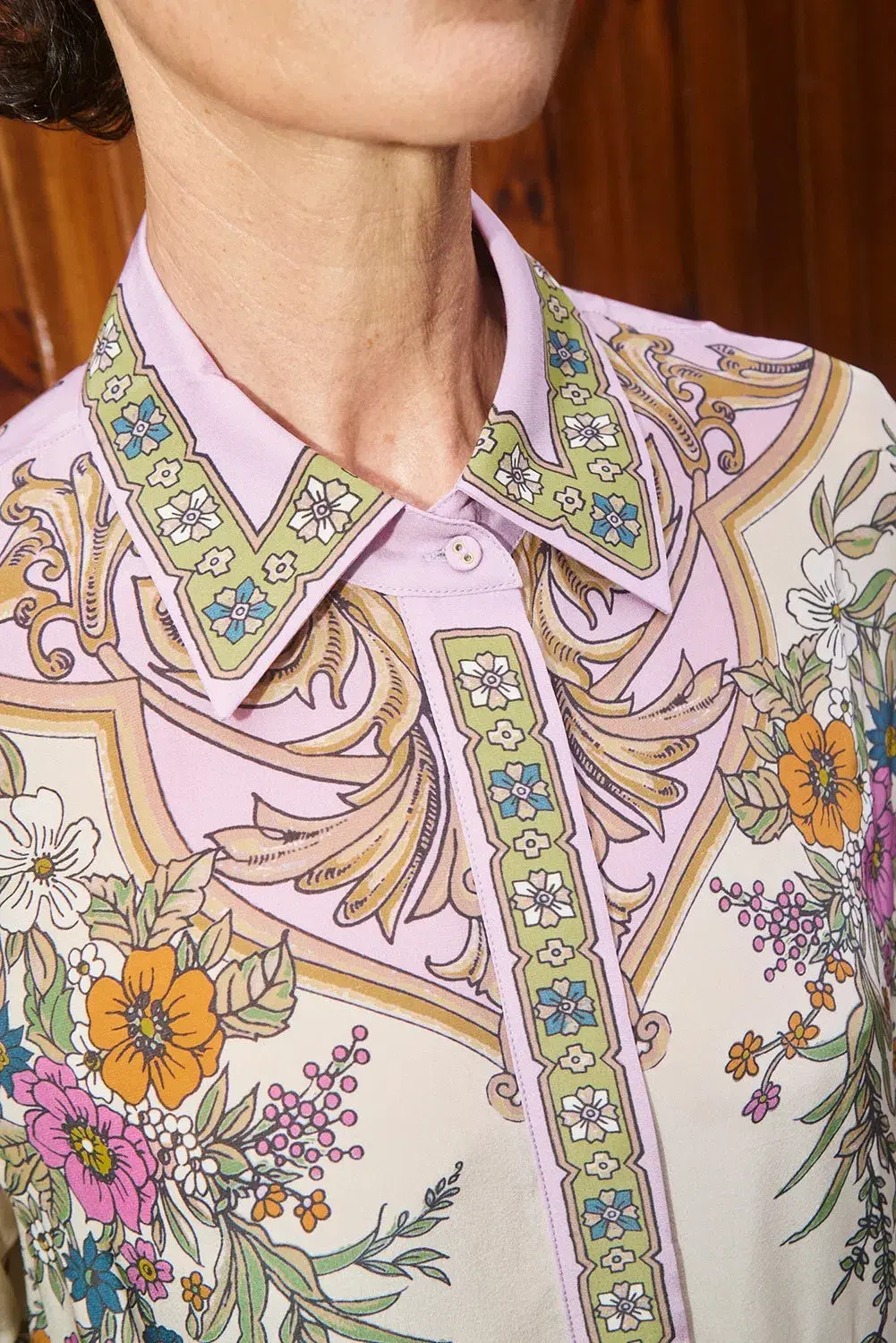 Alemais Antoinette Shirt Midi Print Dress Size 14 - Image 4