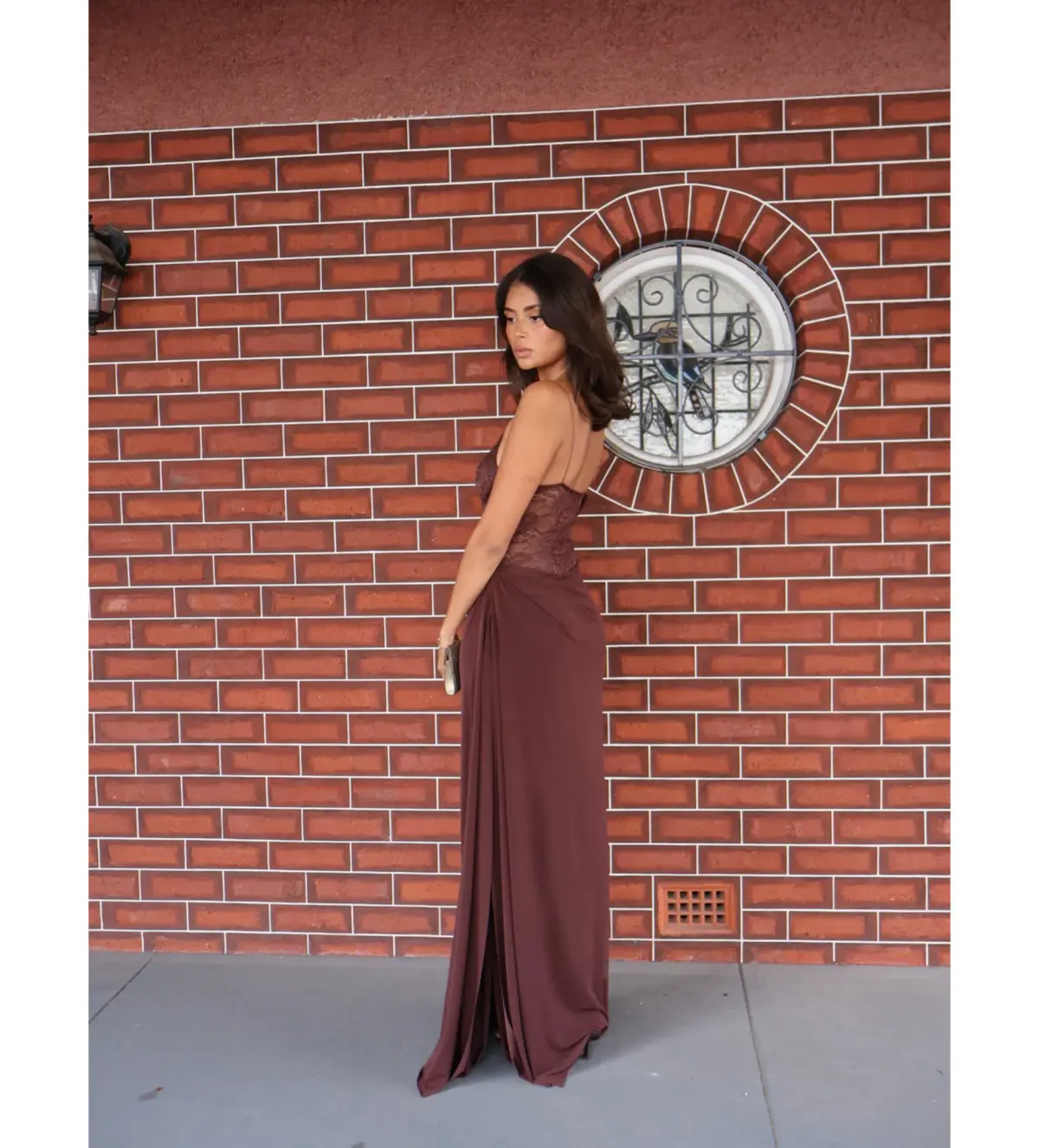 Natalie Rolt Sloane Maxi Dress Espresso Size 2/AU 10 - Image 5