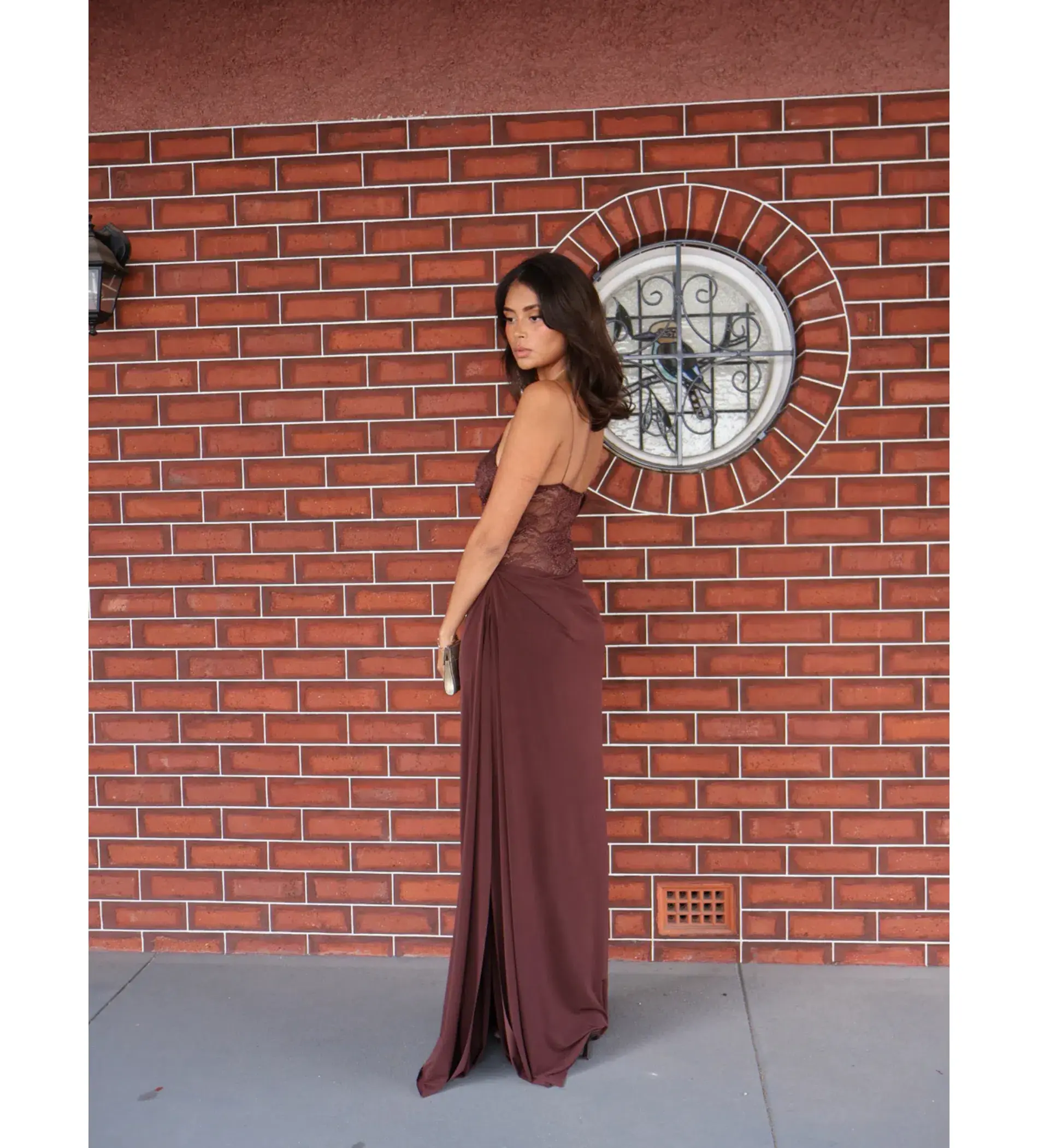 Natalie Rolt Sloane Maxi Dress Espresso Size 2/AU 10 - Image 5