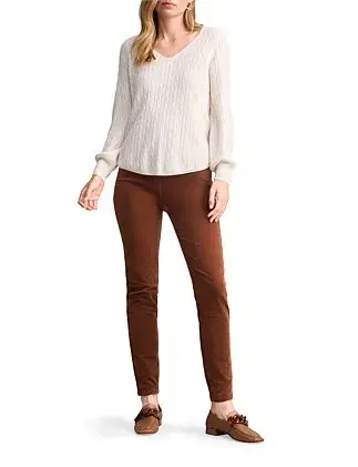 Blue Illusion Cashmere Blouson Sleeve Jumper Cream Size 20/3XL for rent on The Volte - main image