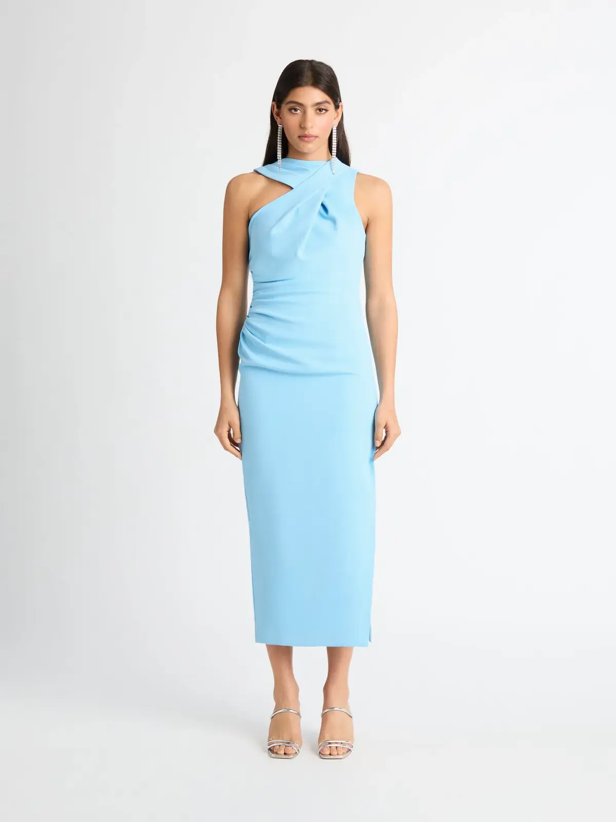 Sheike Solar Midi Dress Blue Size 16 - Image 1