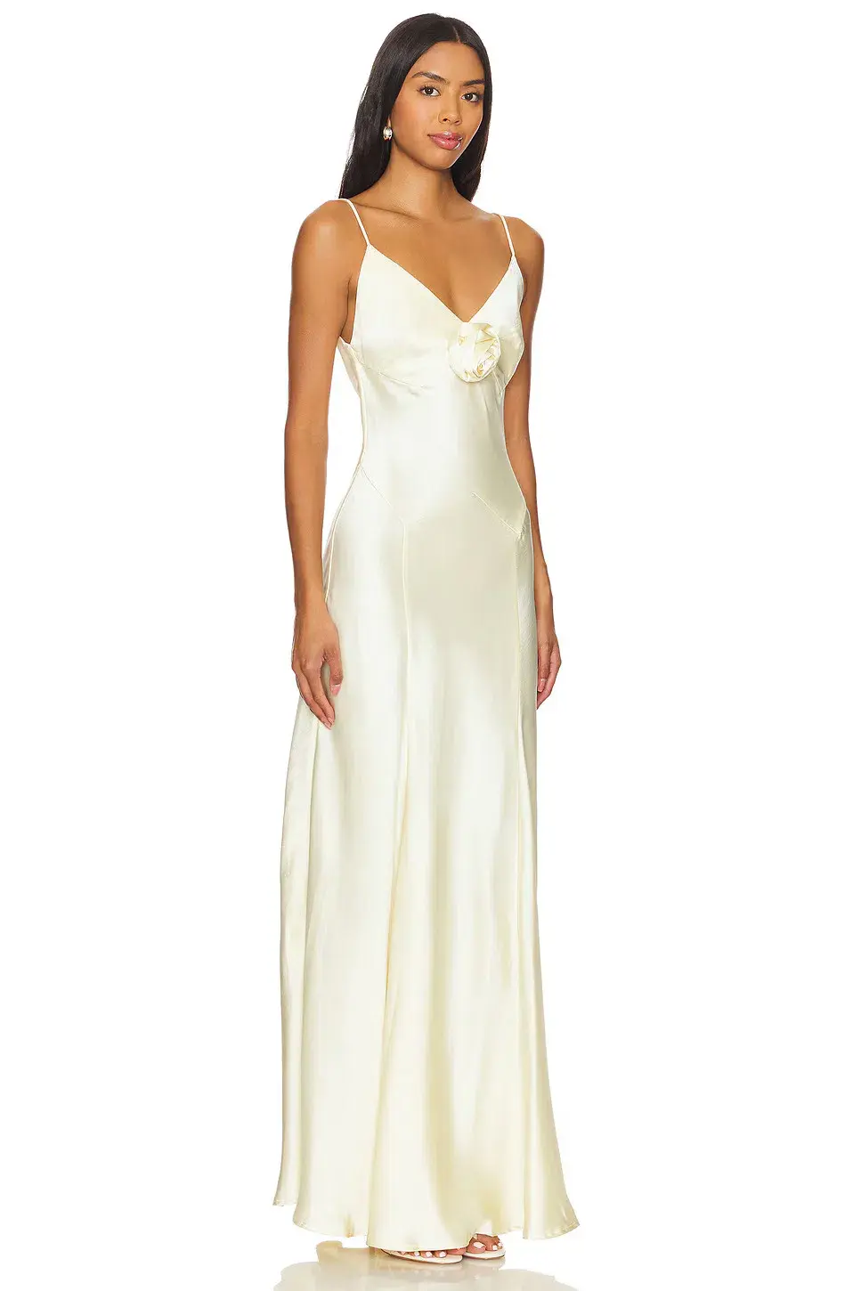 Bubish Savannah Rosette Gown in Butter Yellow Size 10/S - Image 3