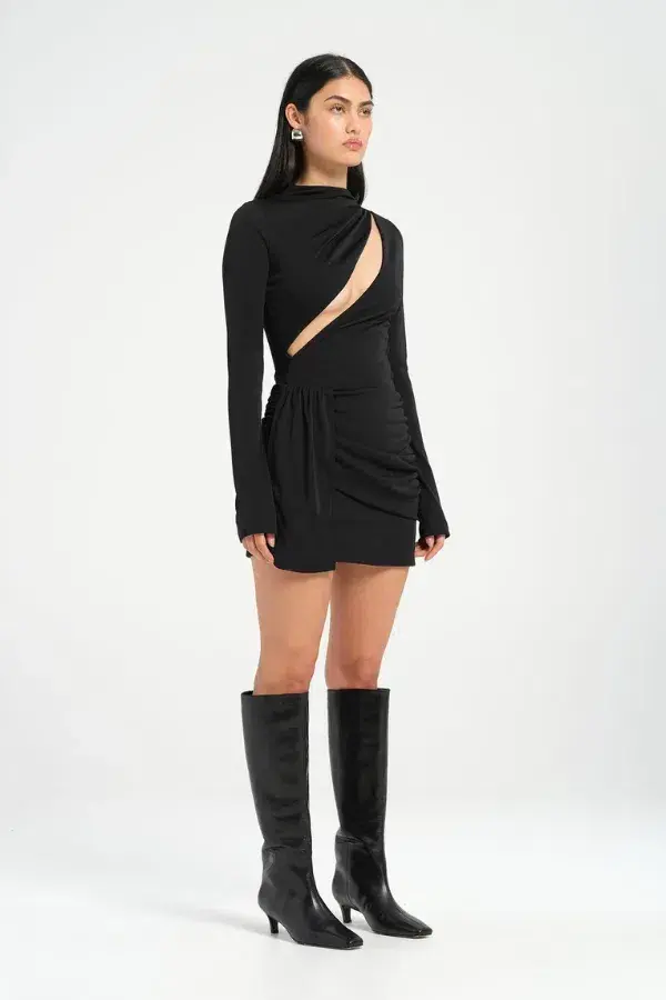 Benni Sacha Dress Mini Black Size AU 8 - Image 4