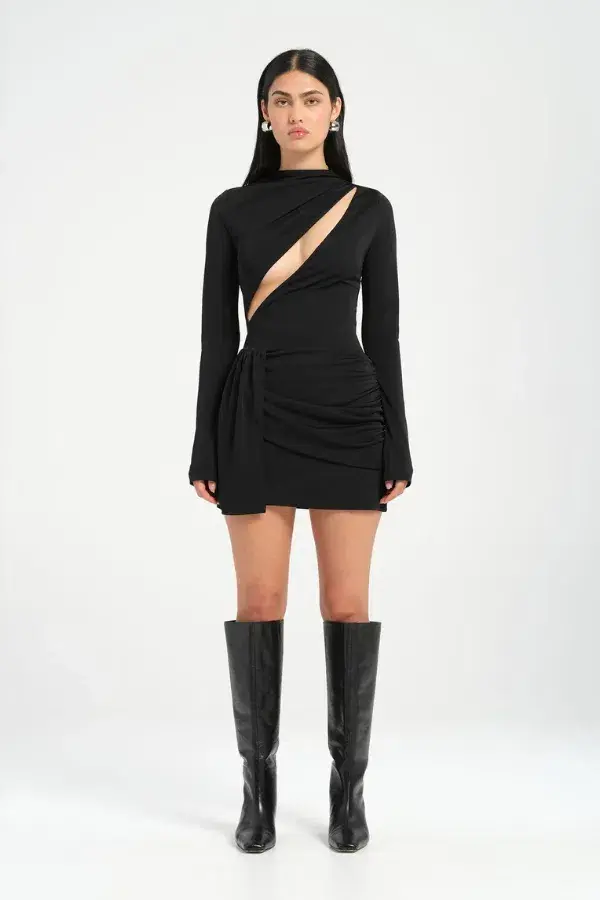 Benni Sacha Dress Mini Black Size AU 8 - Image 2