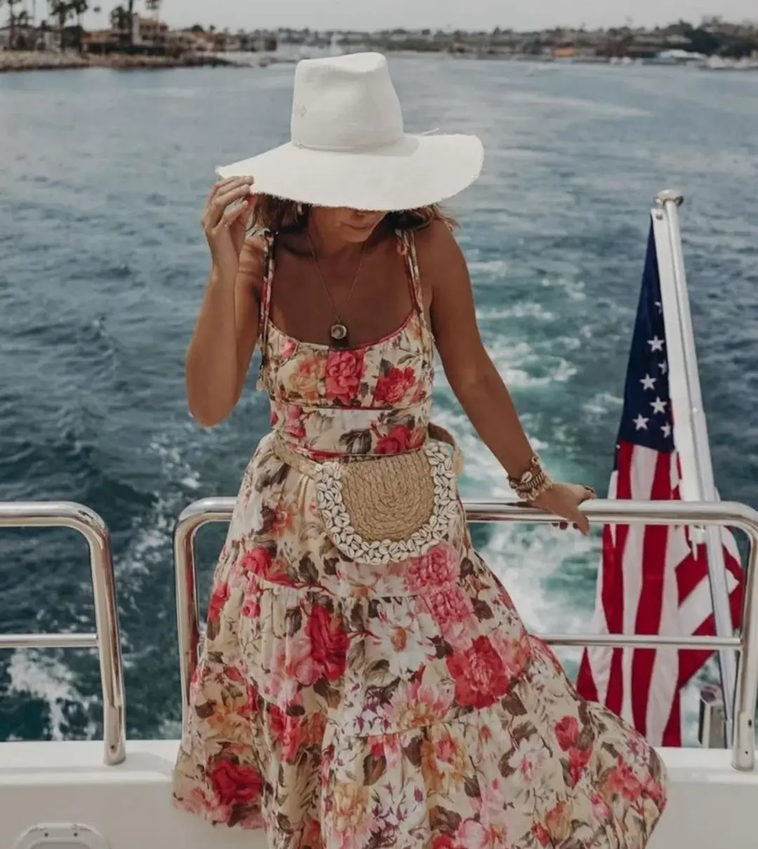 Zimmermann Honour Tie Shoulder Dress Midi Floral Size 1 / Au 10 for rent on The Volte - main image