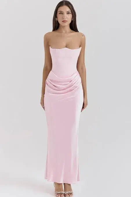 House of CB Persephone Dress Rose Shadow S/Au 8  - Image 2