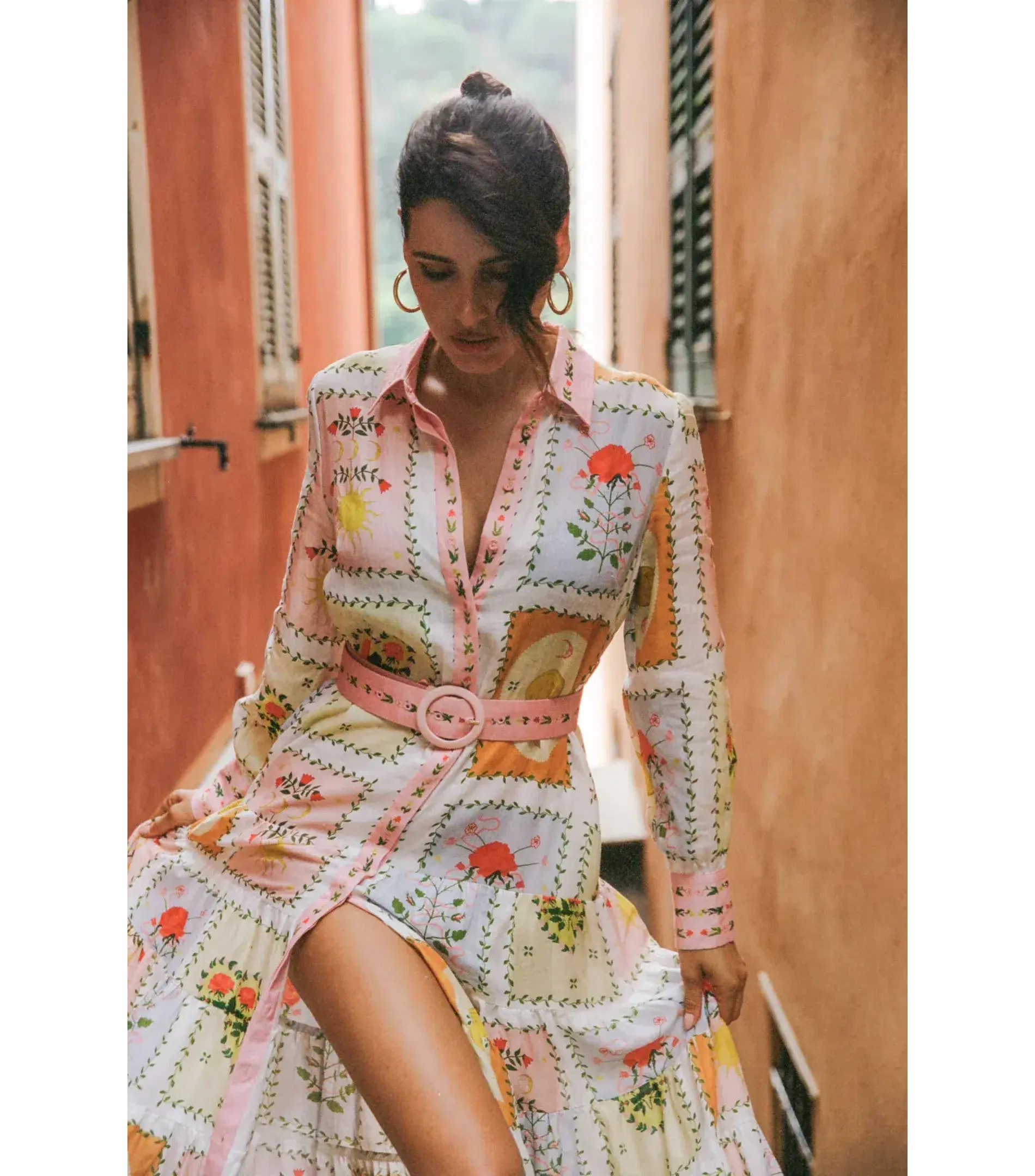 Palm Noosa Aria Midi Dress Siesta Tile Size AU 14  - Image 5