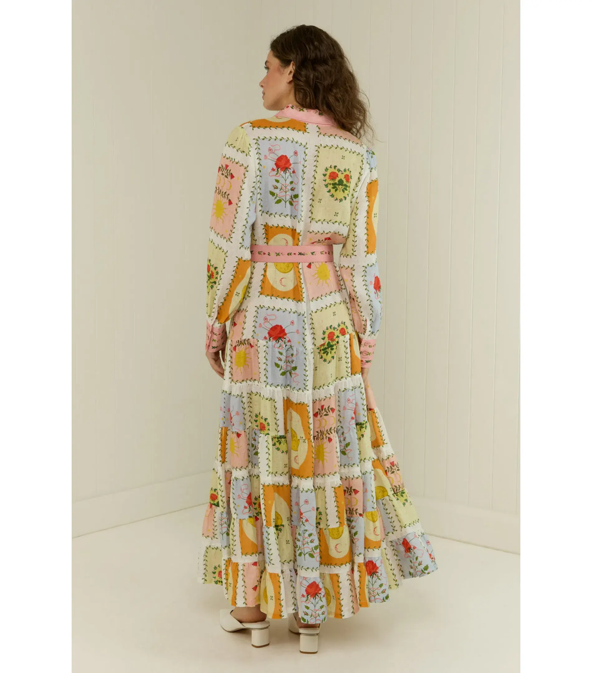 Palm Noosa Aria Midi Dress Siesta Tile Size AU 14  - Image 3