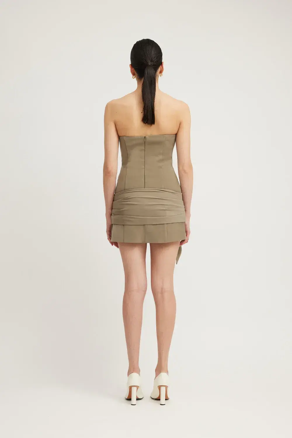 Tojha Sarai Mini Dress in Granite Size AU 12 for rent on The Volte - main image