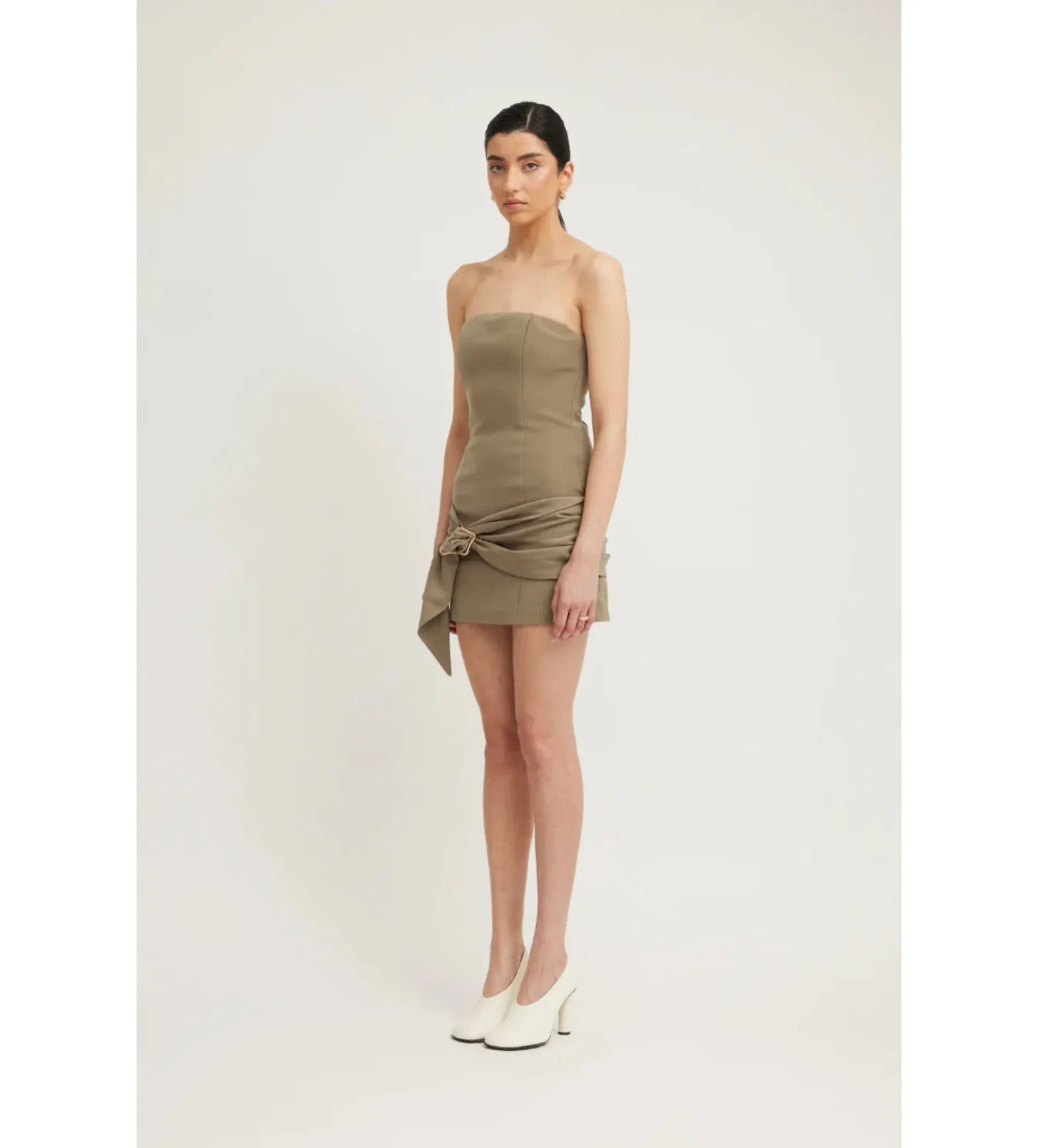 Tojha Sarai Mini Dress in Granite Size AU 12 - Image 2