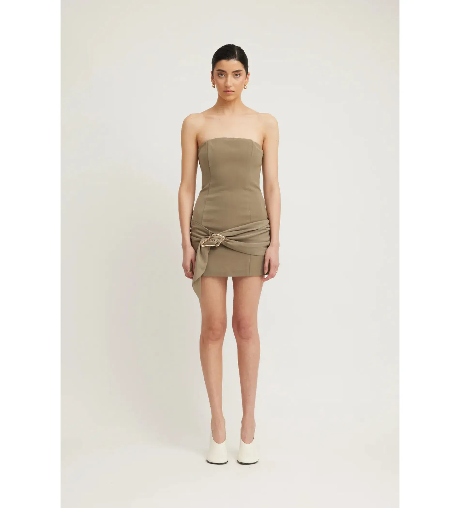 Tojha Sarai Mini Dress in Granite Size AU 12 - Image 1