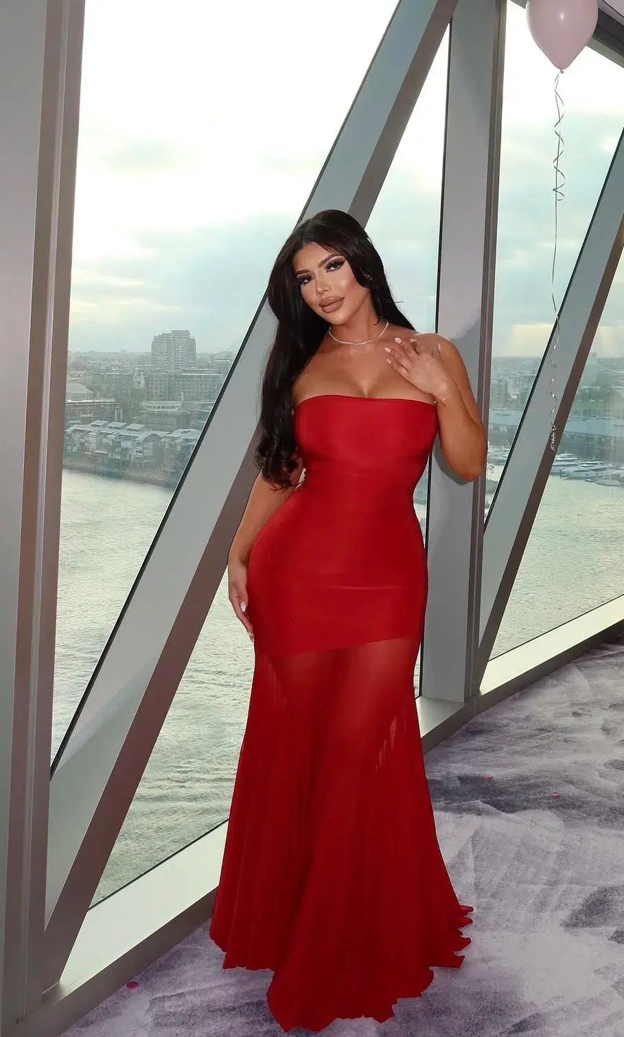 Deme By Gabriella Dahlia Gown Red Size AU 10 - Image 1