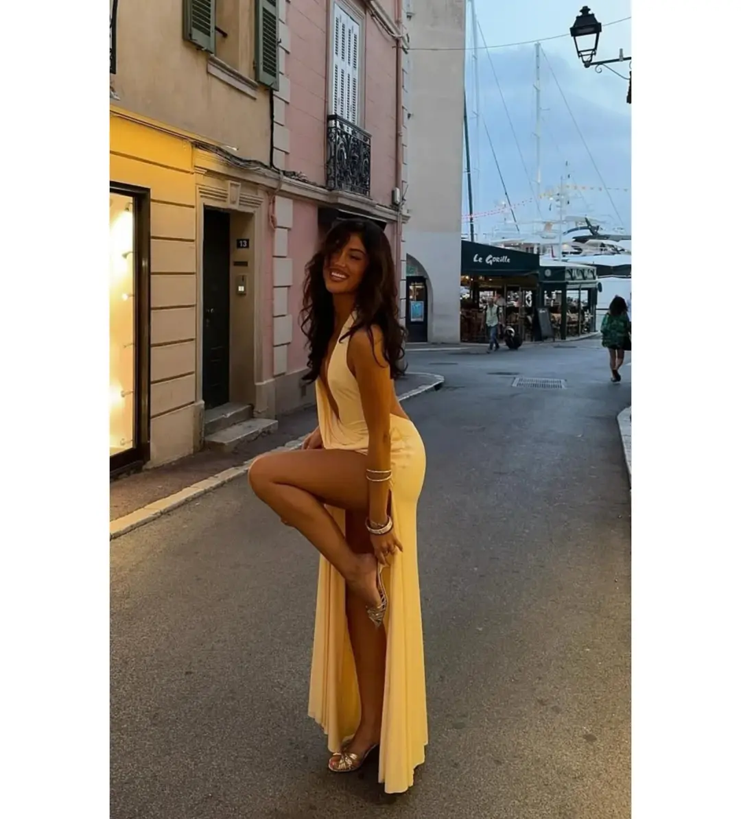 Natalie Rolt Winona Gown in Lemon Size 1 / AU 8 for rent on The Volte - main image