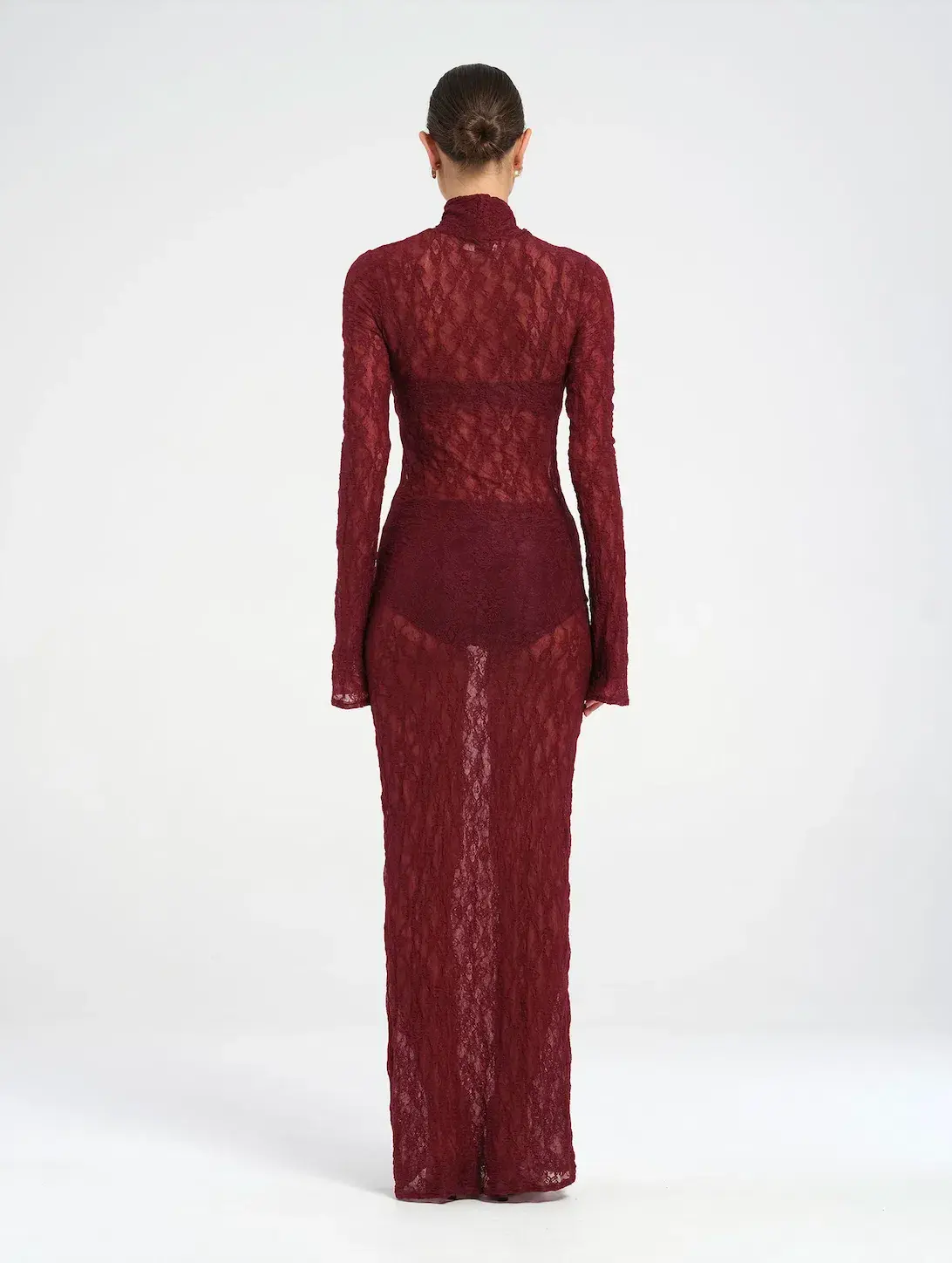 Benni Dante Maxi Dress in Burgundy Size AU 8 - Image 3
