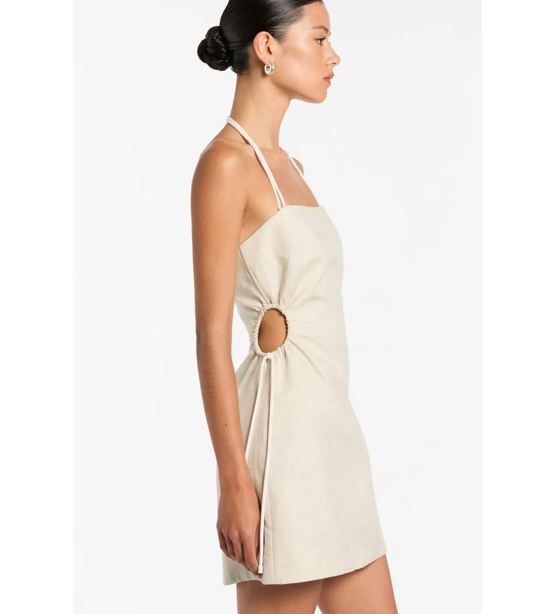 Sir the Label D'Orsay Corded Strapless Mini Dress Ecru Size 0P AU 4 - Image 2