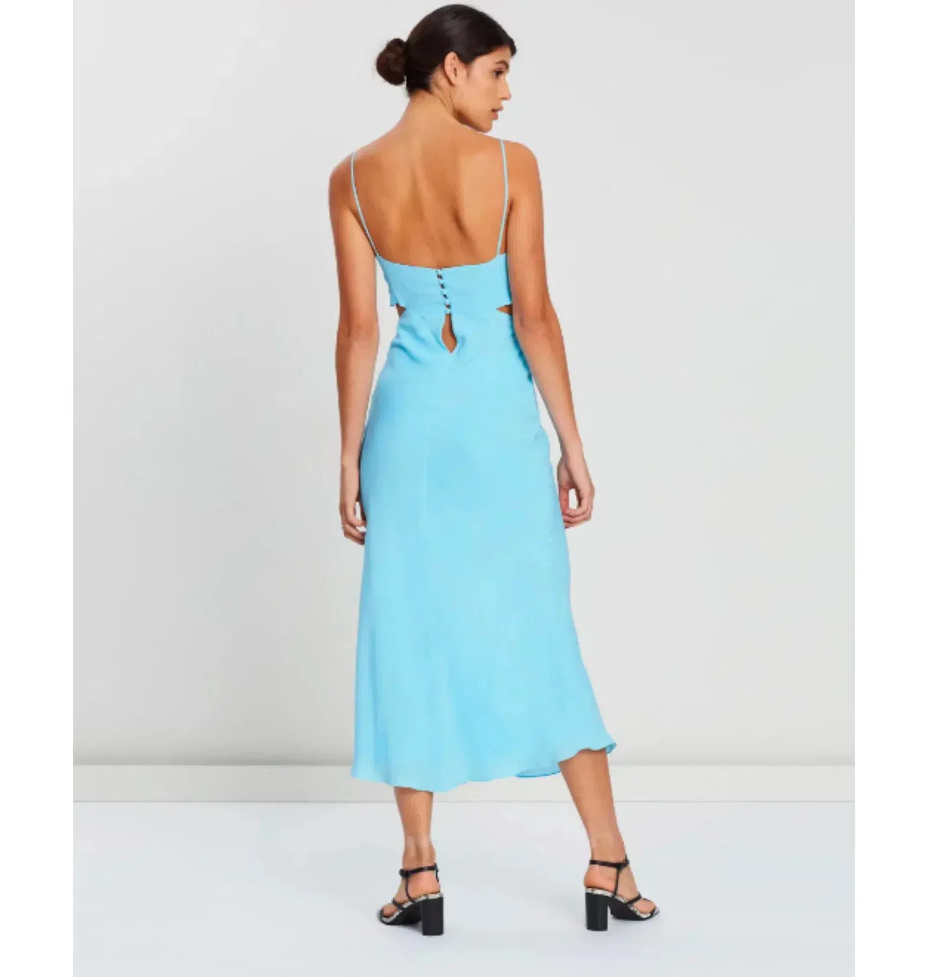 Bec & Bridge Marine Dreams Midi Dress Blue Size 6 - Image 3
