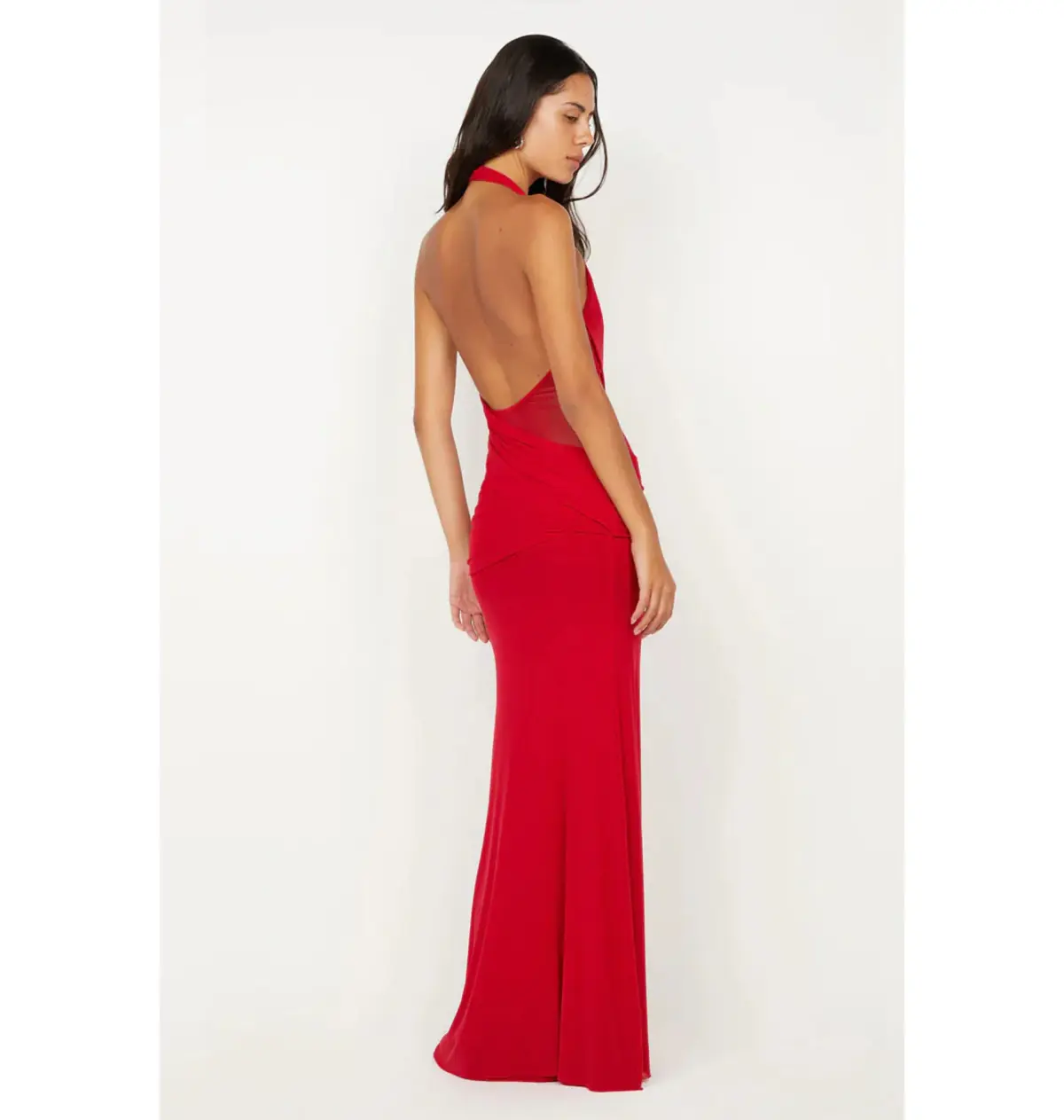 Bec & Bridge Deija Halter Maxi Dress Strawberry Size 8 - Image 2