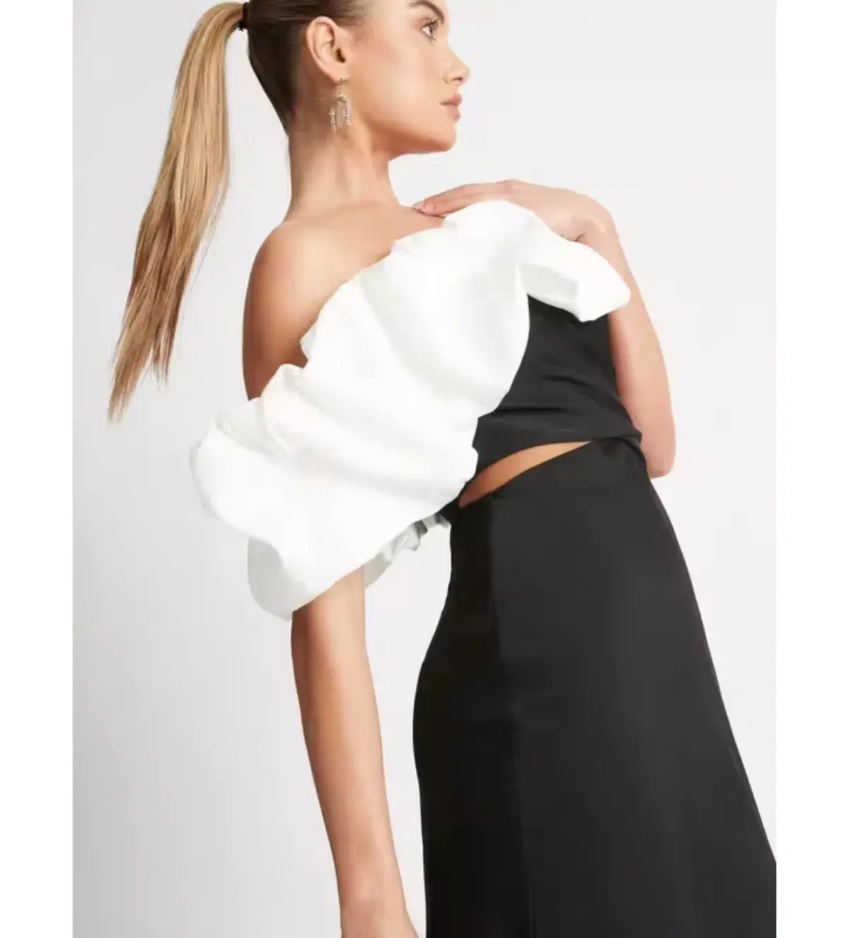 Sheike Margot Maxi Dress Black/White Size 12 - Image 2