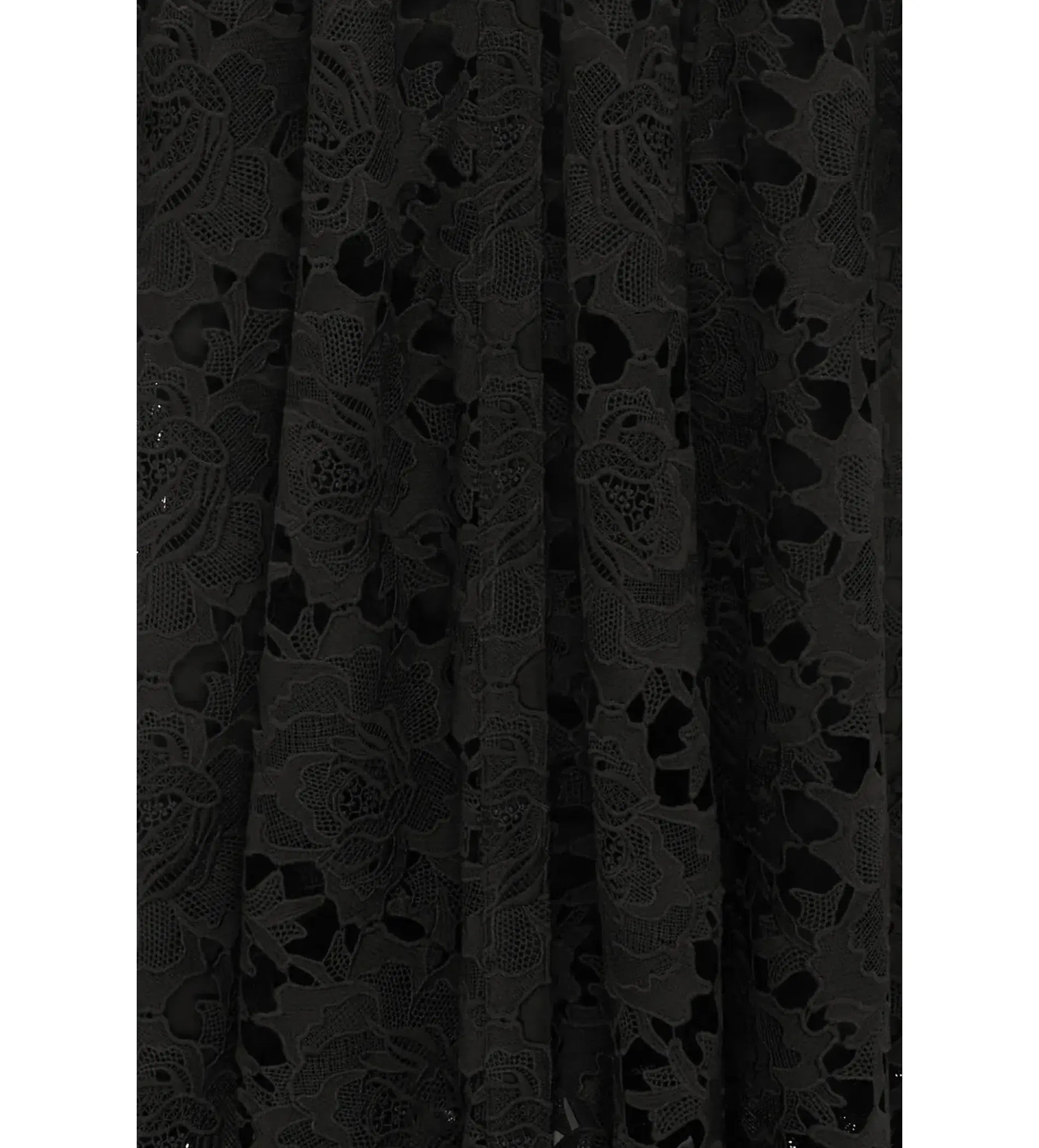 Leo Lin Lace Butterfly Sleeve Midi Dress Ebony Size AU 14 - Image 5
