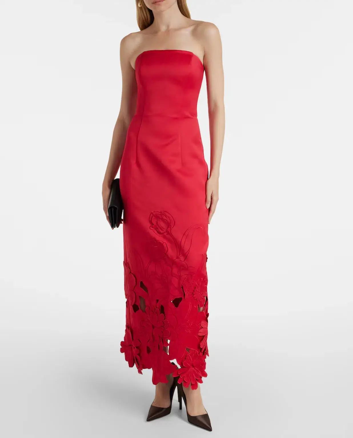 Leo Lin Rayna Applique Dress in Red Size 6 - Image 1