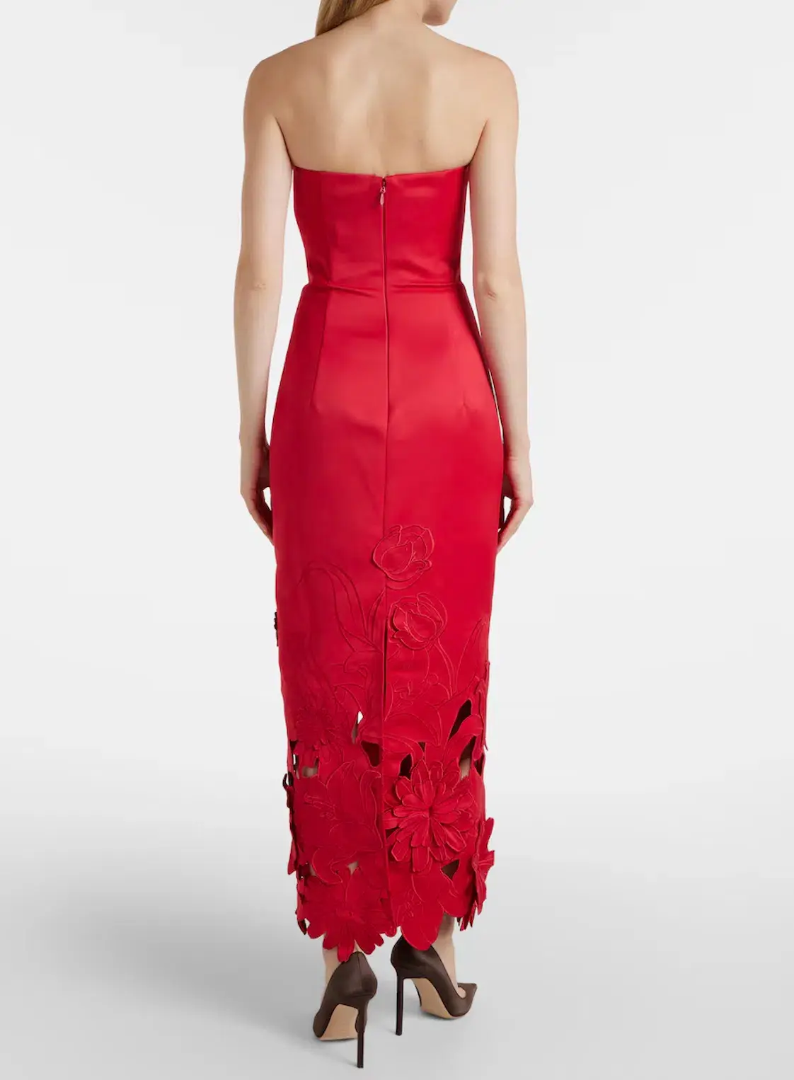 Leo Lin Rayna Applique Dress in Red Size 10 - Image 2