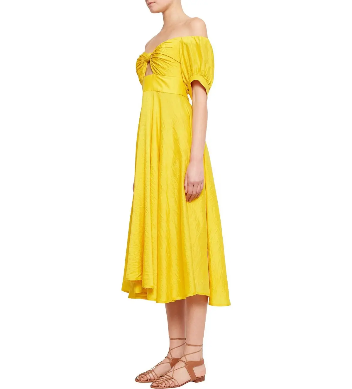 Kit X Unearthed Knot Midi Dress Jackfruit Size 12 - Image 2