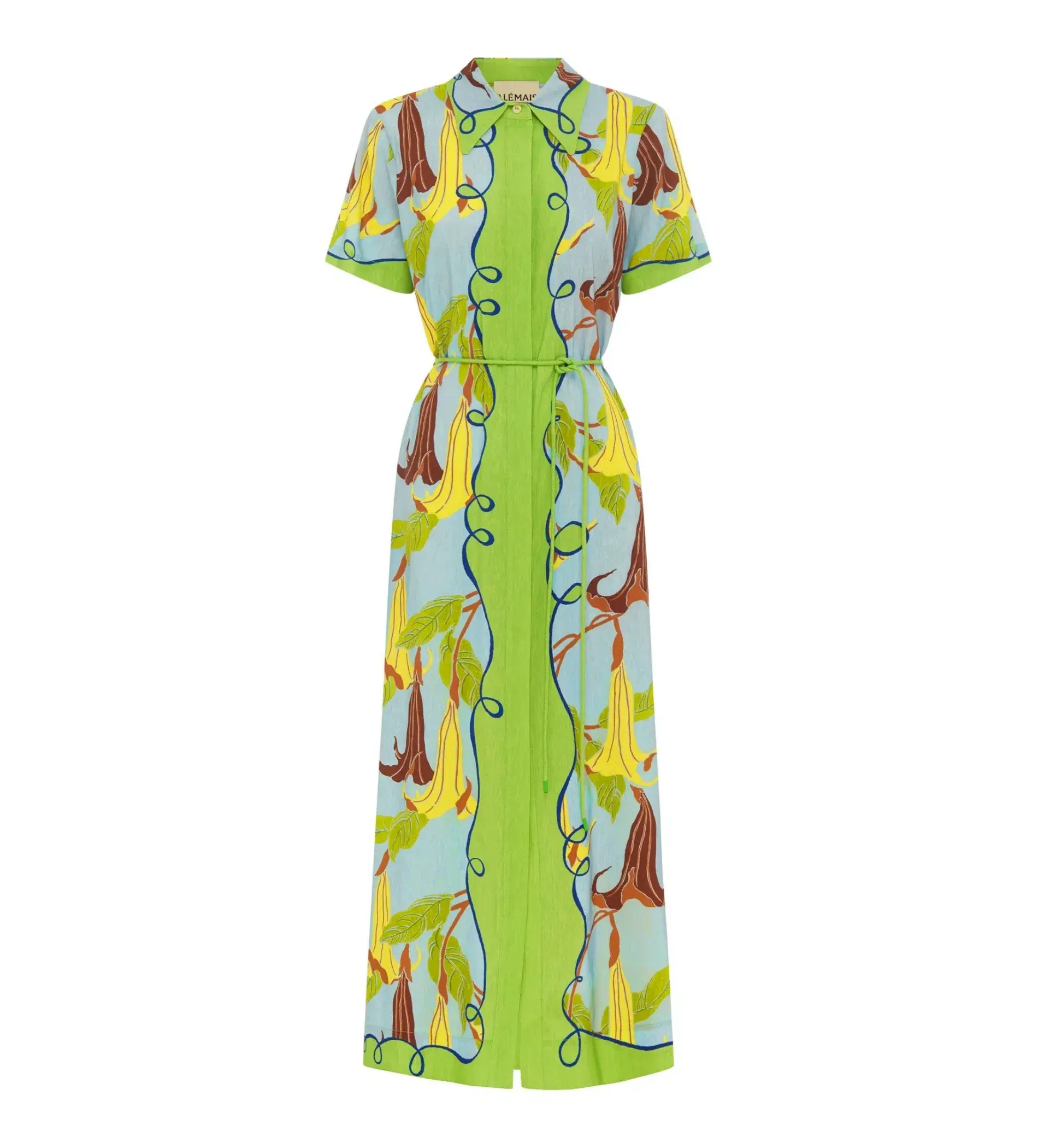 Alemais Rafaela Midi Shirtdress in Multi Size AU 14 - Image 4