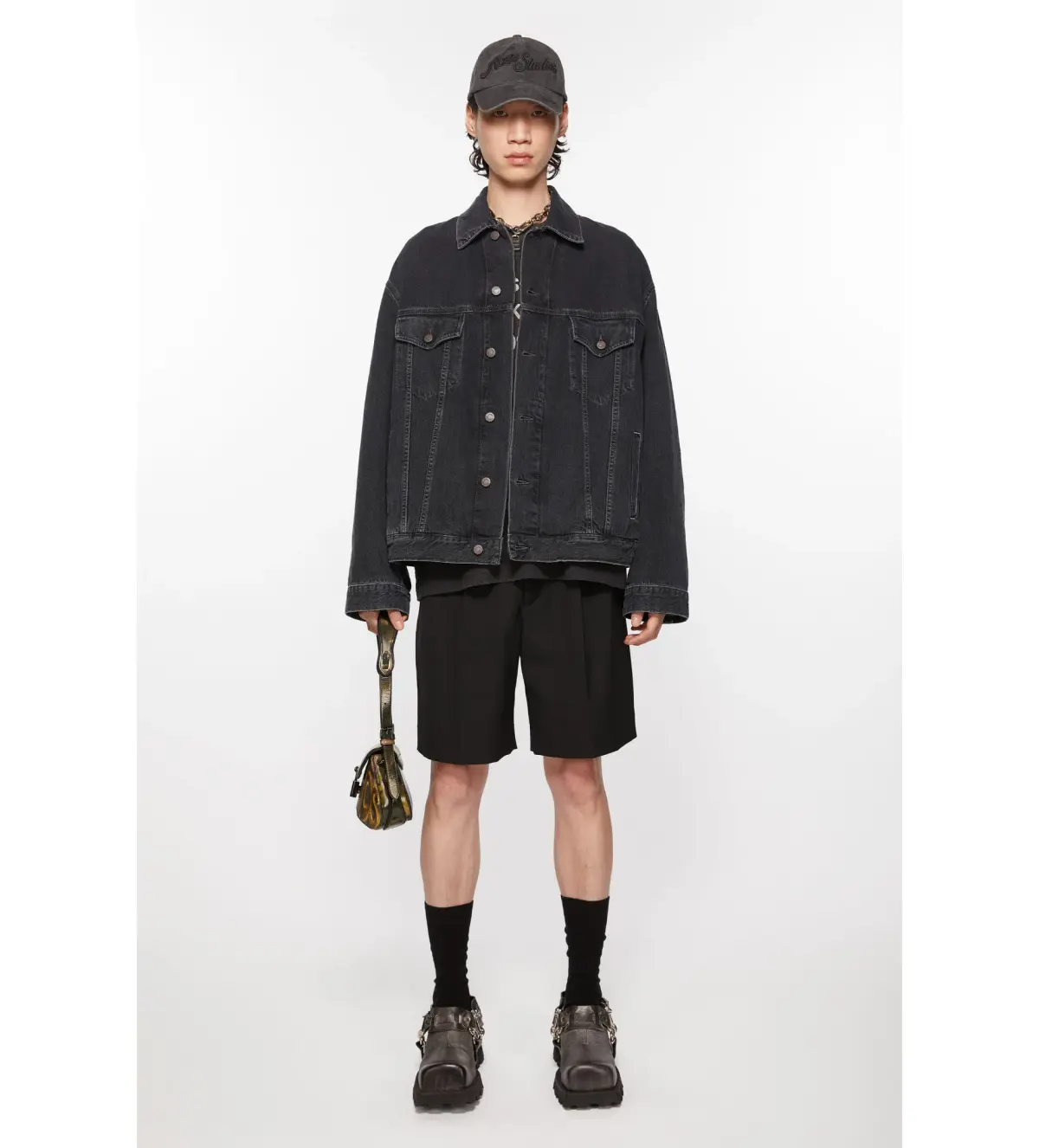 Acne Studios Denim Jacket in Black Size 8  - Image 1