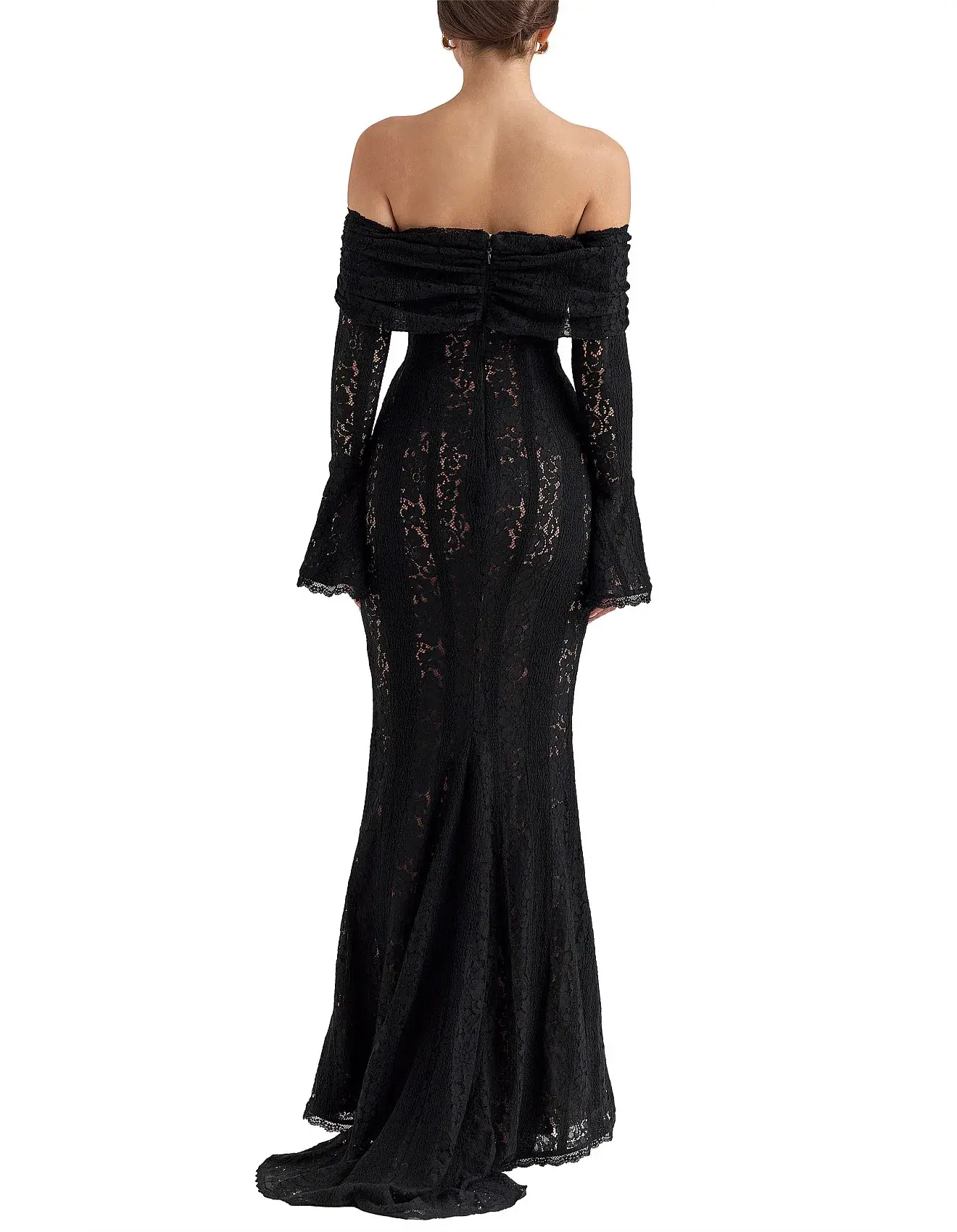 House of CB Belle Lace Maxi Dress in Black Size 10/S - Image 3
