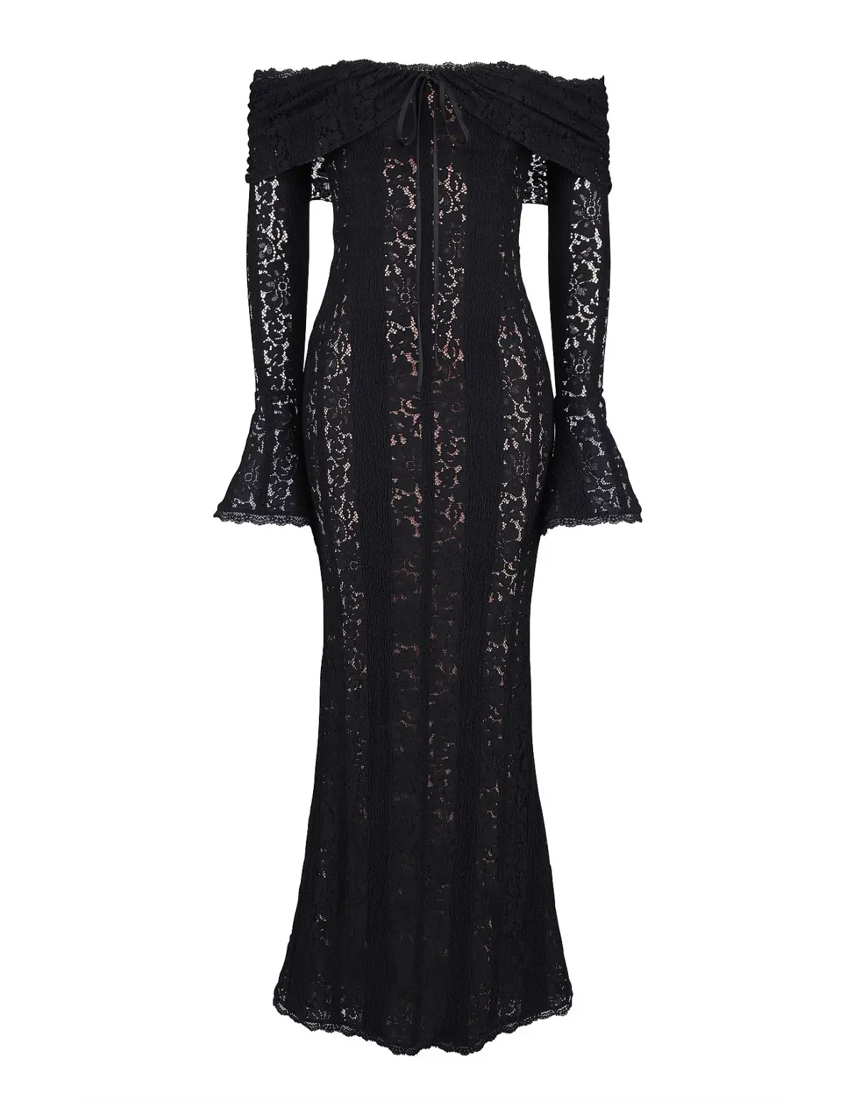 House of CB Belle Lace Maxi Dress in Black Size 10/S - Image 4