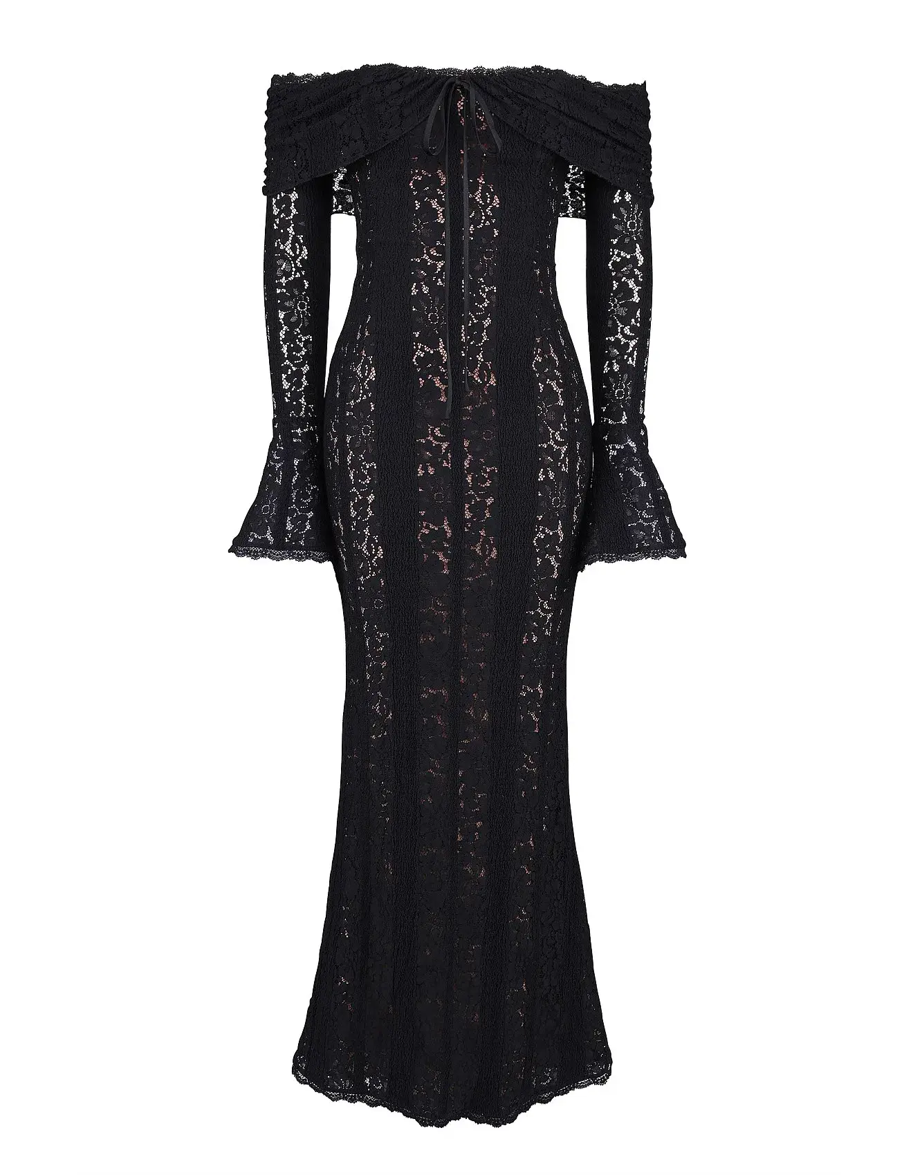 House of CB Belle Lace Maxi Dress in Black Size 10/S - Image 4