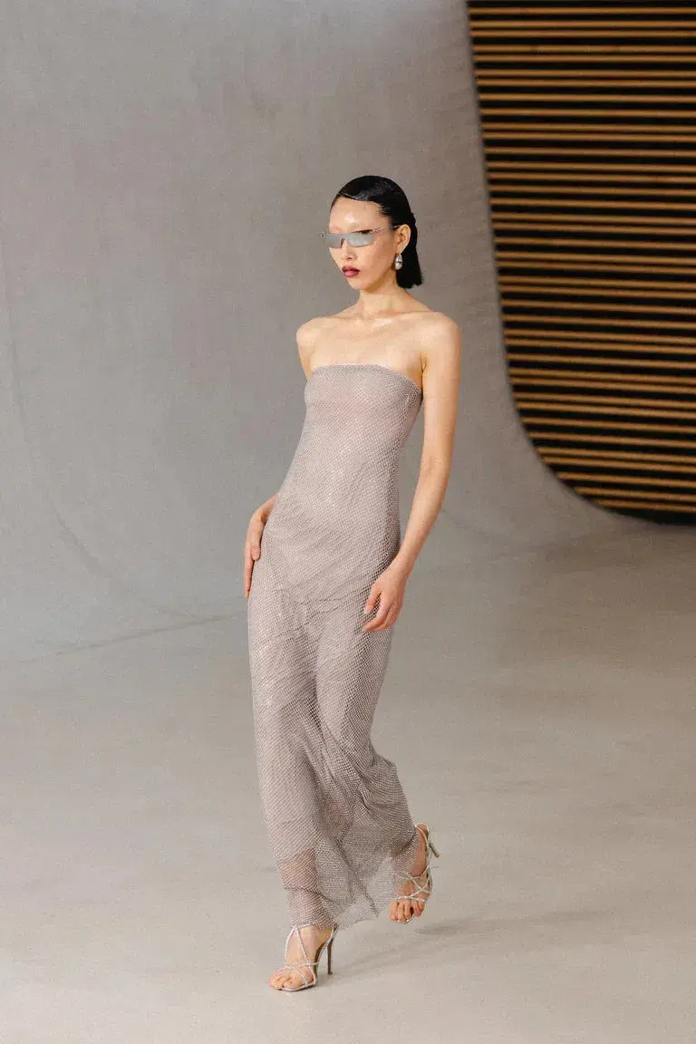Henne Carmine Maxi Dress in Glimmer Size 2XS/XS (AU 6) - Image 1