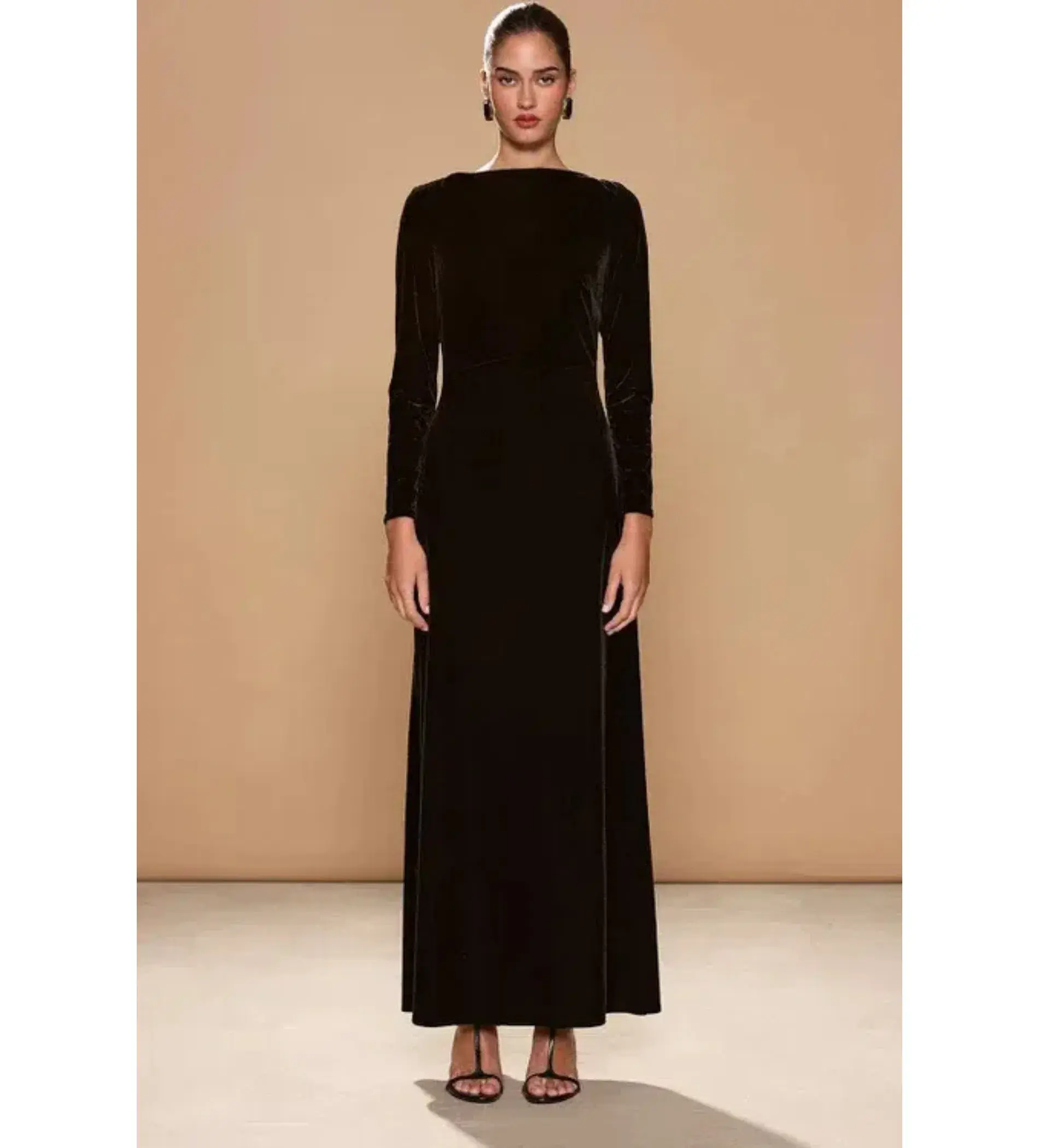 Sonya Moda Fiore Maxi Dress Black Size 10 - Image 1