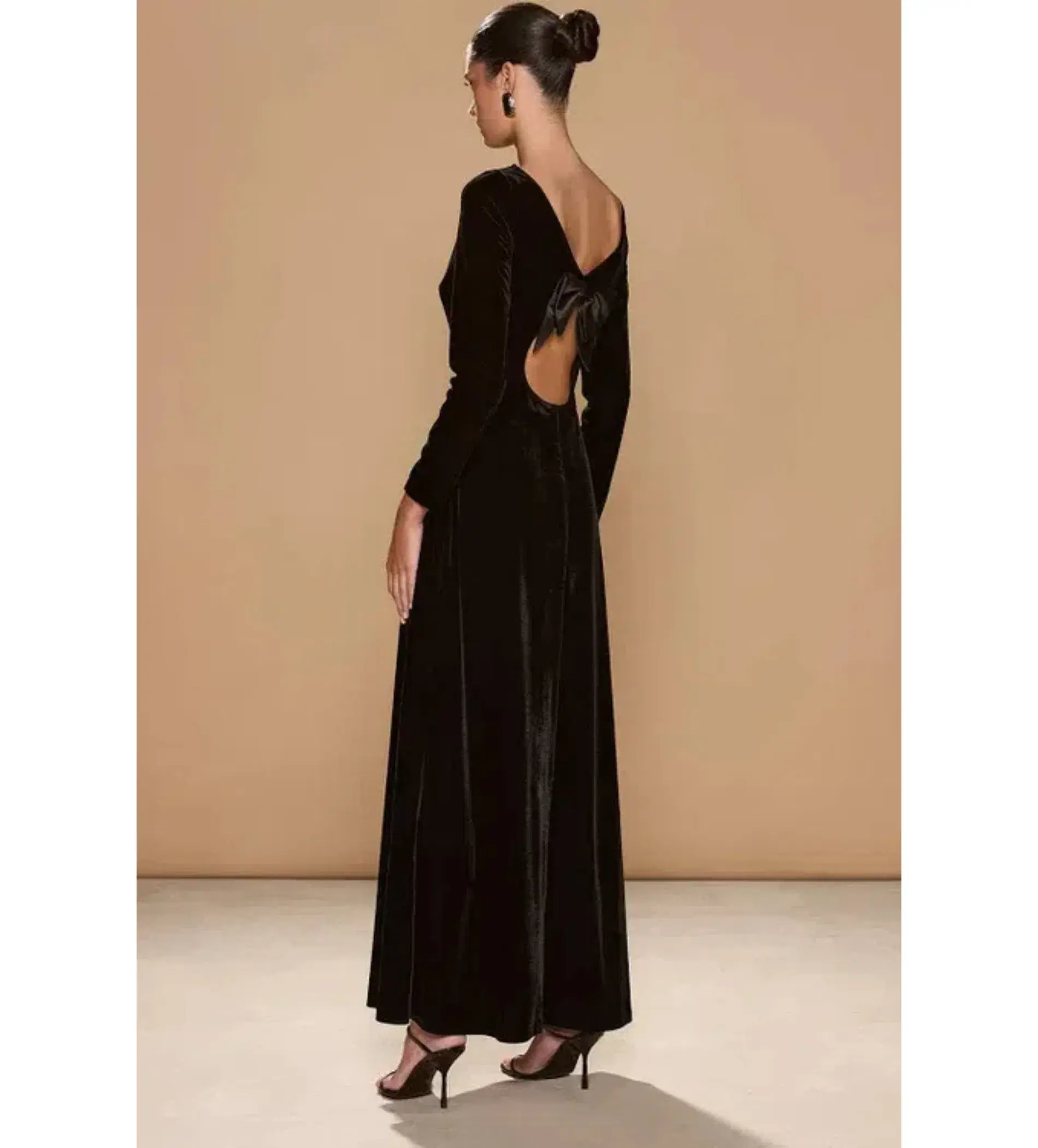 Sonya Moda Fiore Maxi Dress Black Size 10 - Image 3