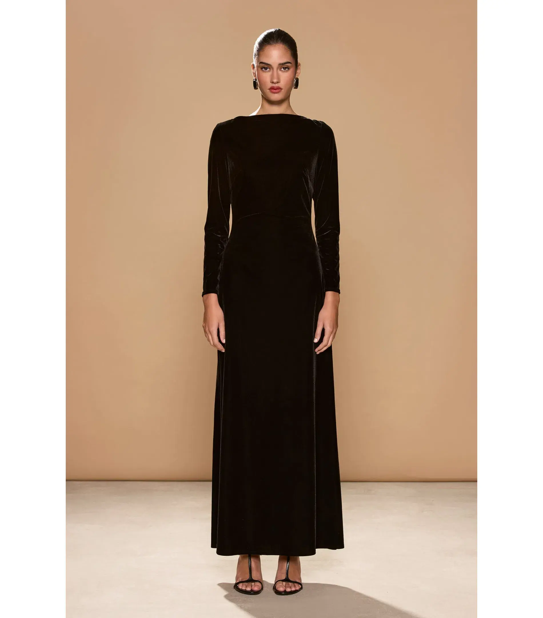 Sonya Moda Fiore Maxi Dress in Black Size AU 14 - Image 1